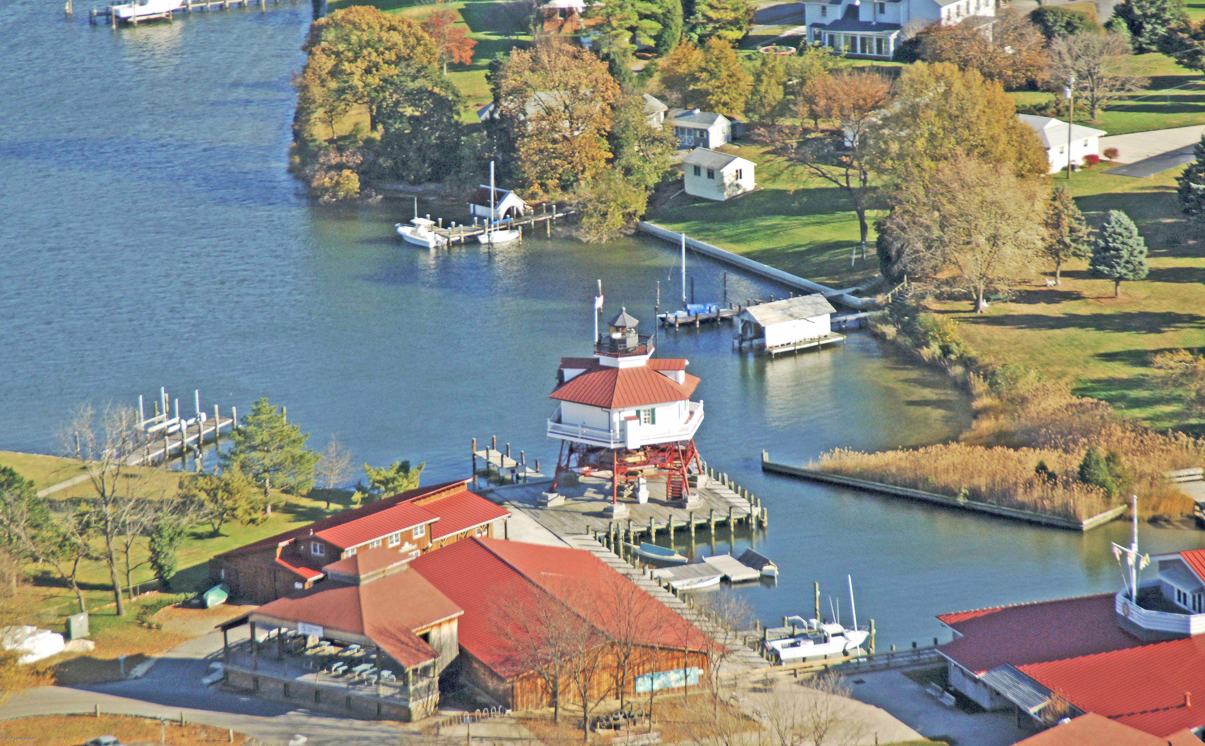 Drum Point Lighthouse in Solomons, MD, United States lighthouse