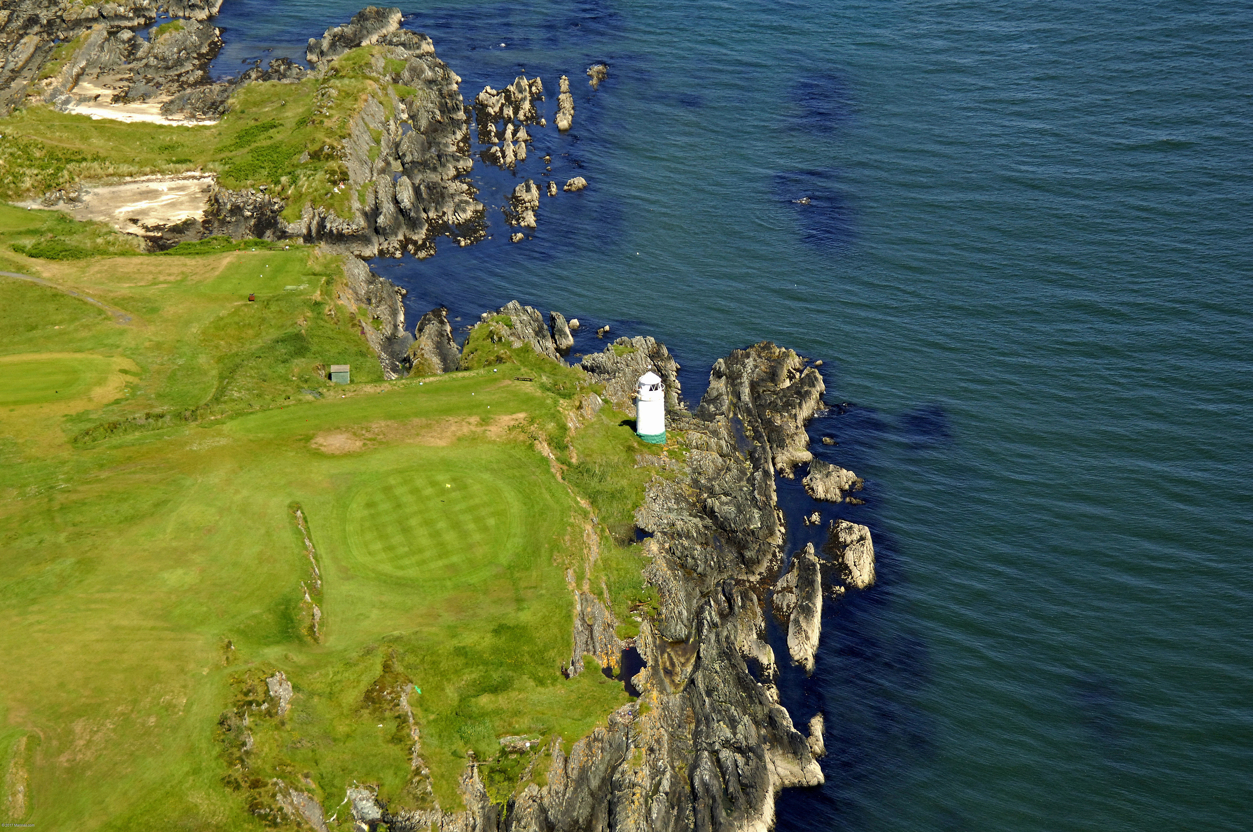 Warren Point Light Lighthouse in Greencastle, Greencastle Golf Course