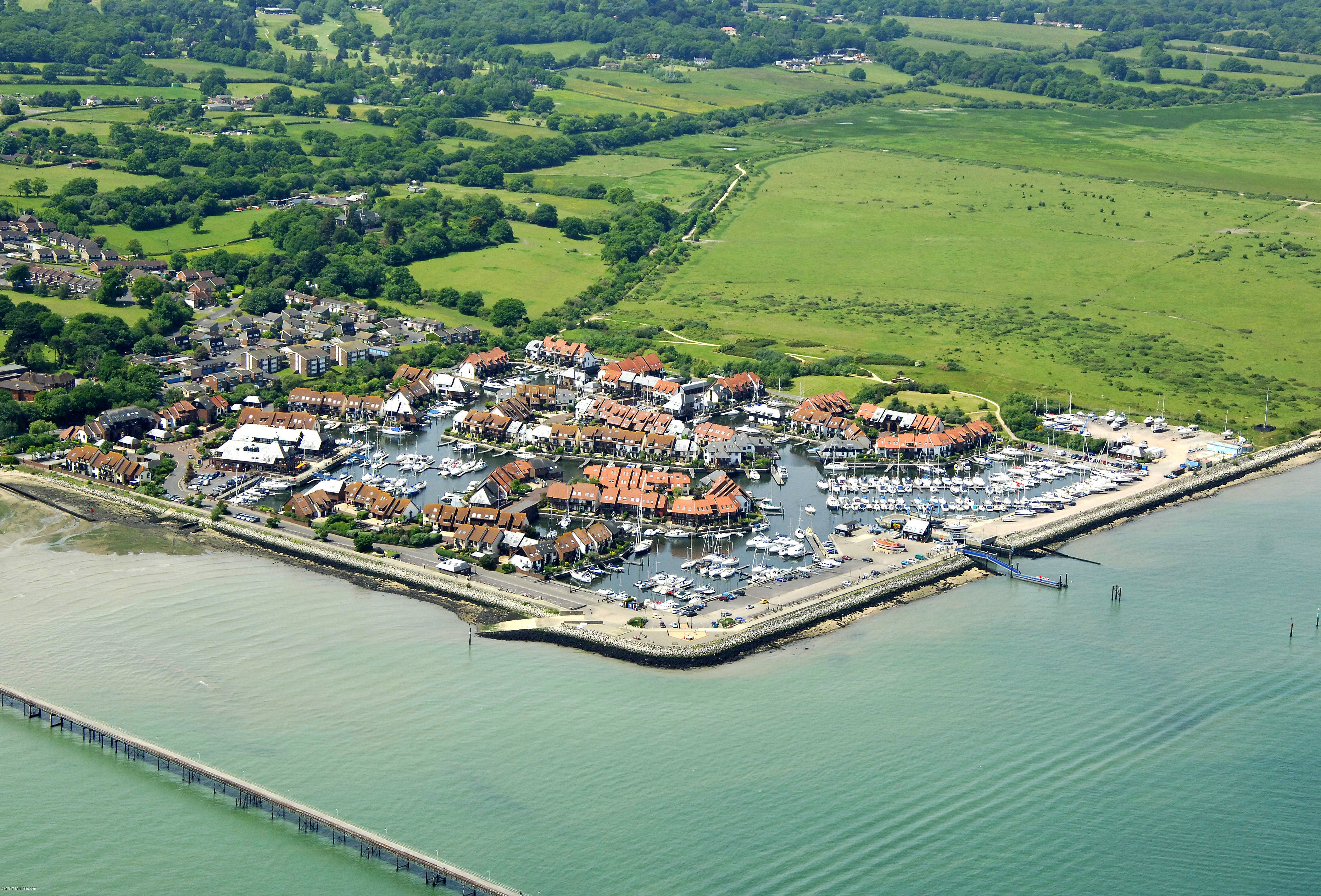 Hythe Marina Village in Southampton, Hampshire, GB, United Kingdom