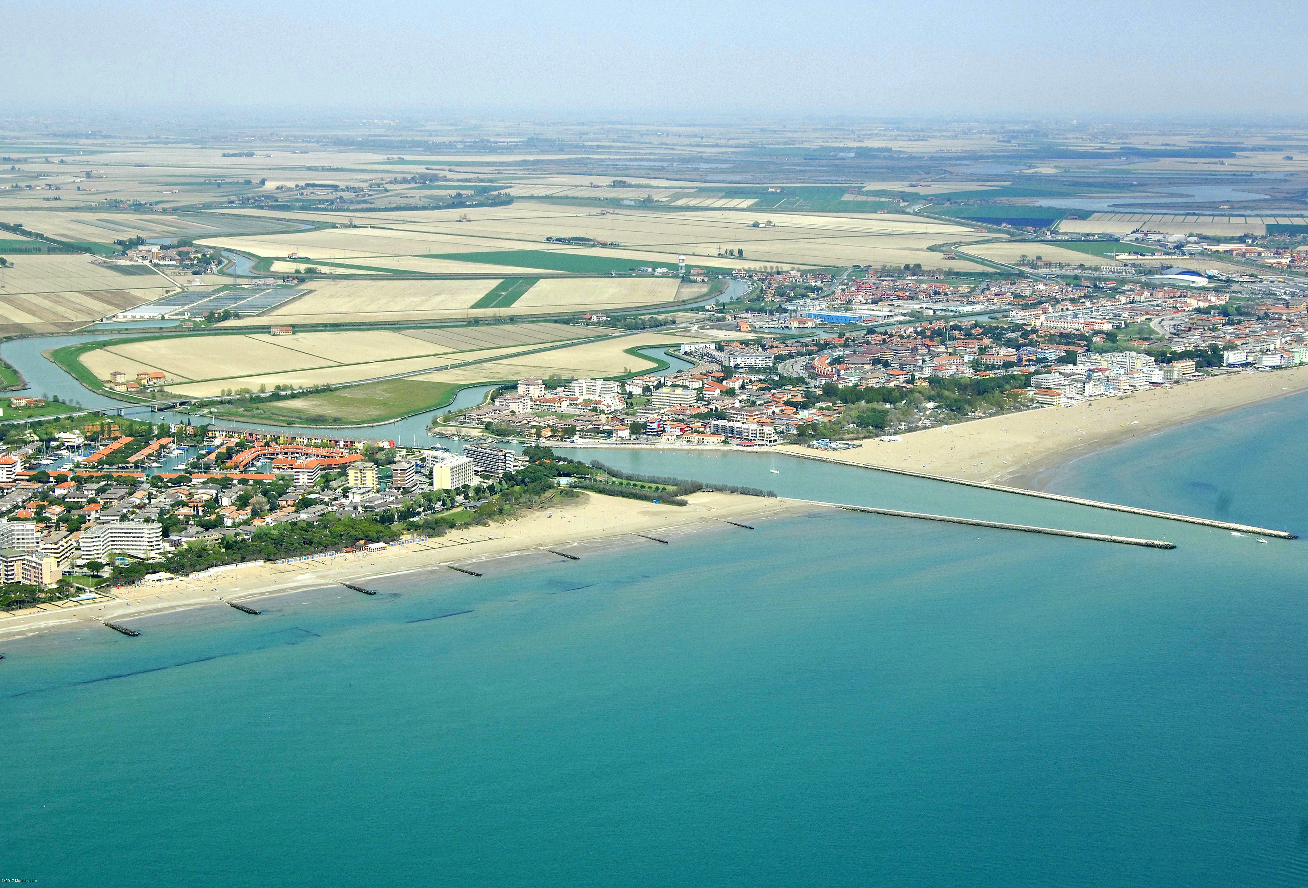 Port Santa Margherita Harbor in Port Santa Margherita, Italy harbor