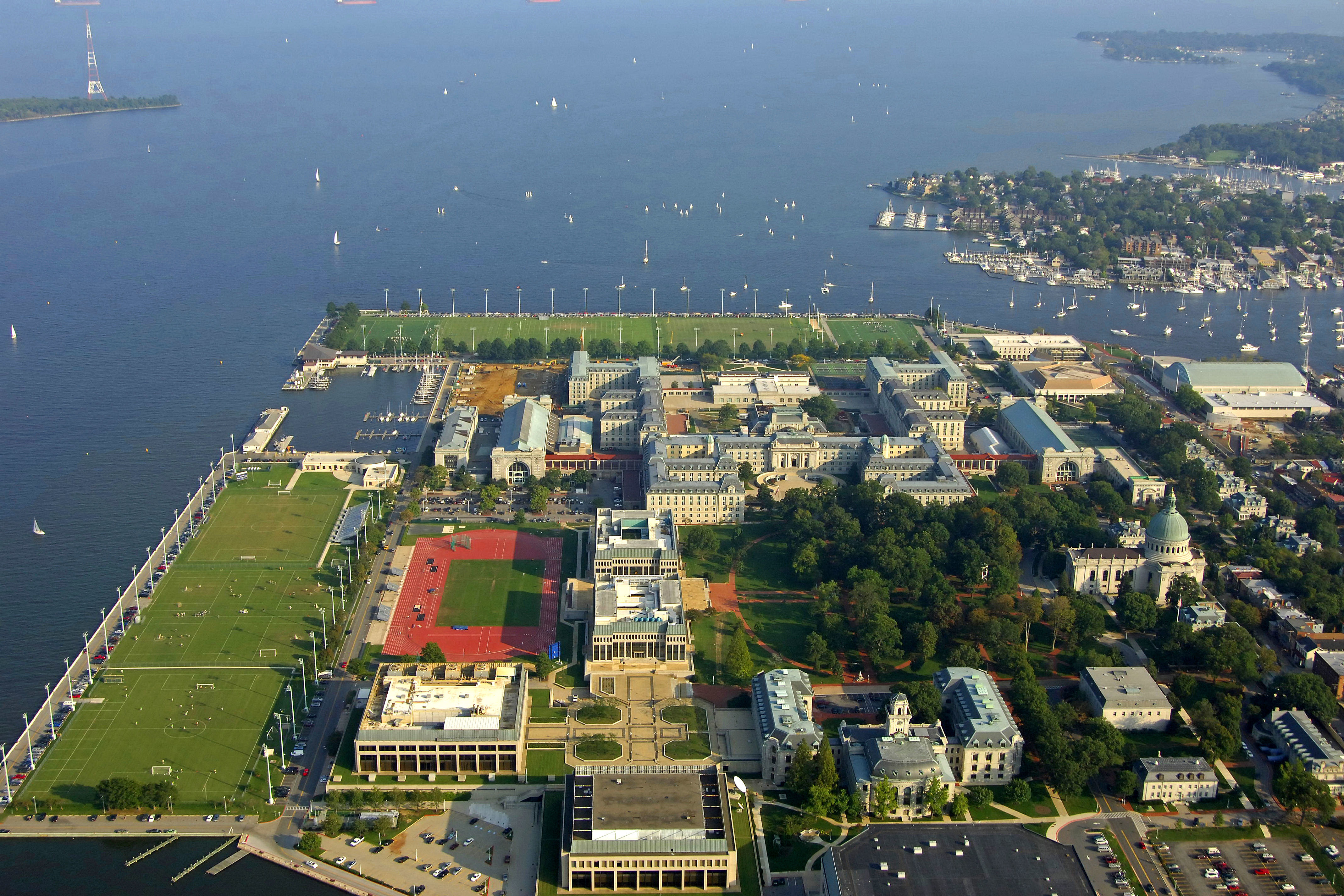 U S Naval Academy Harbor In Annapolis MD United States Harbor