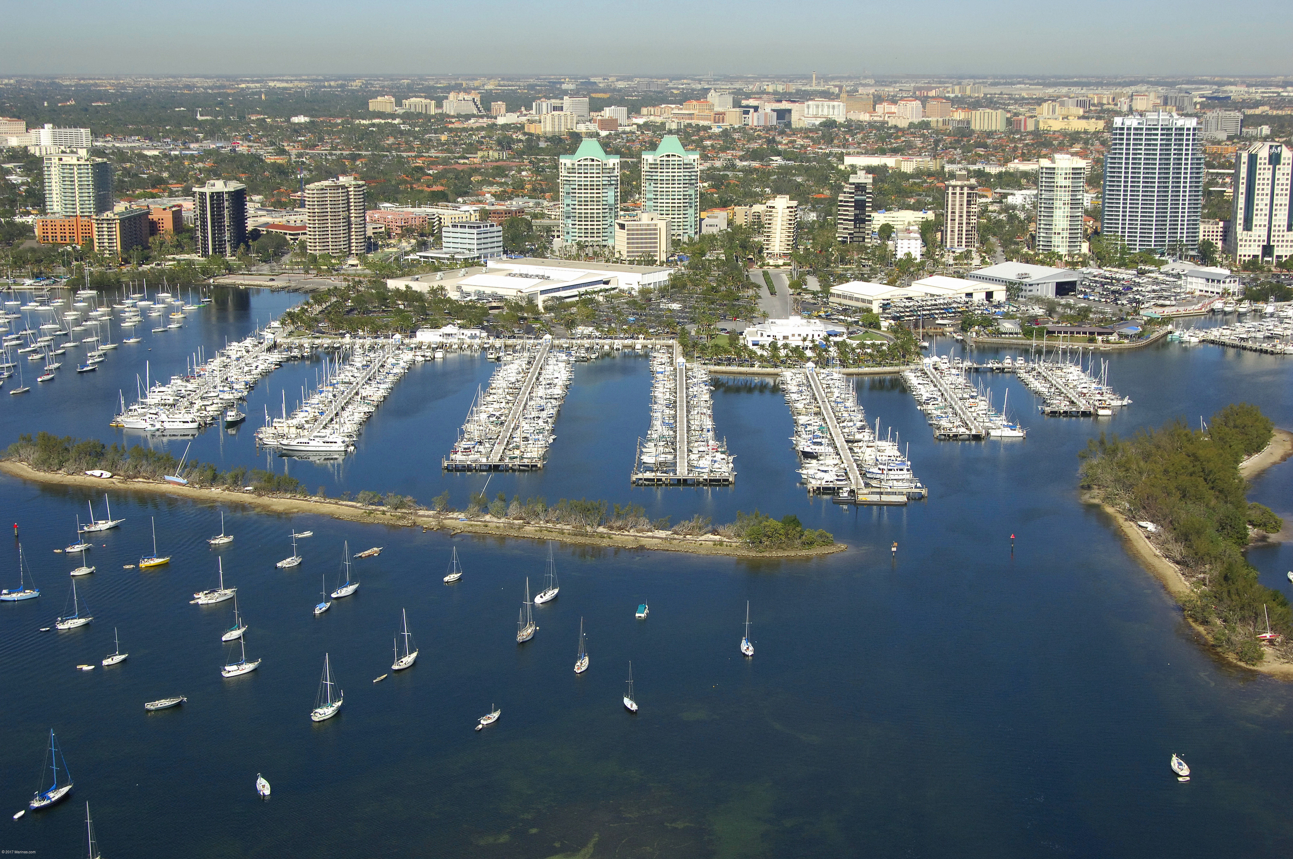 Dinner Key Marina in the heart of Miami in Miami, FL, United States