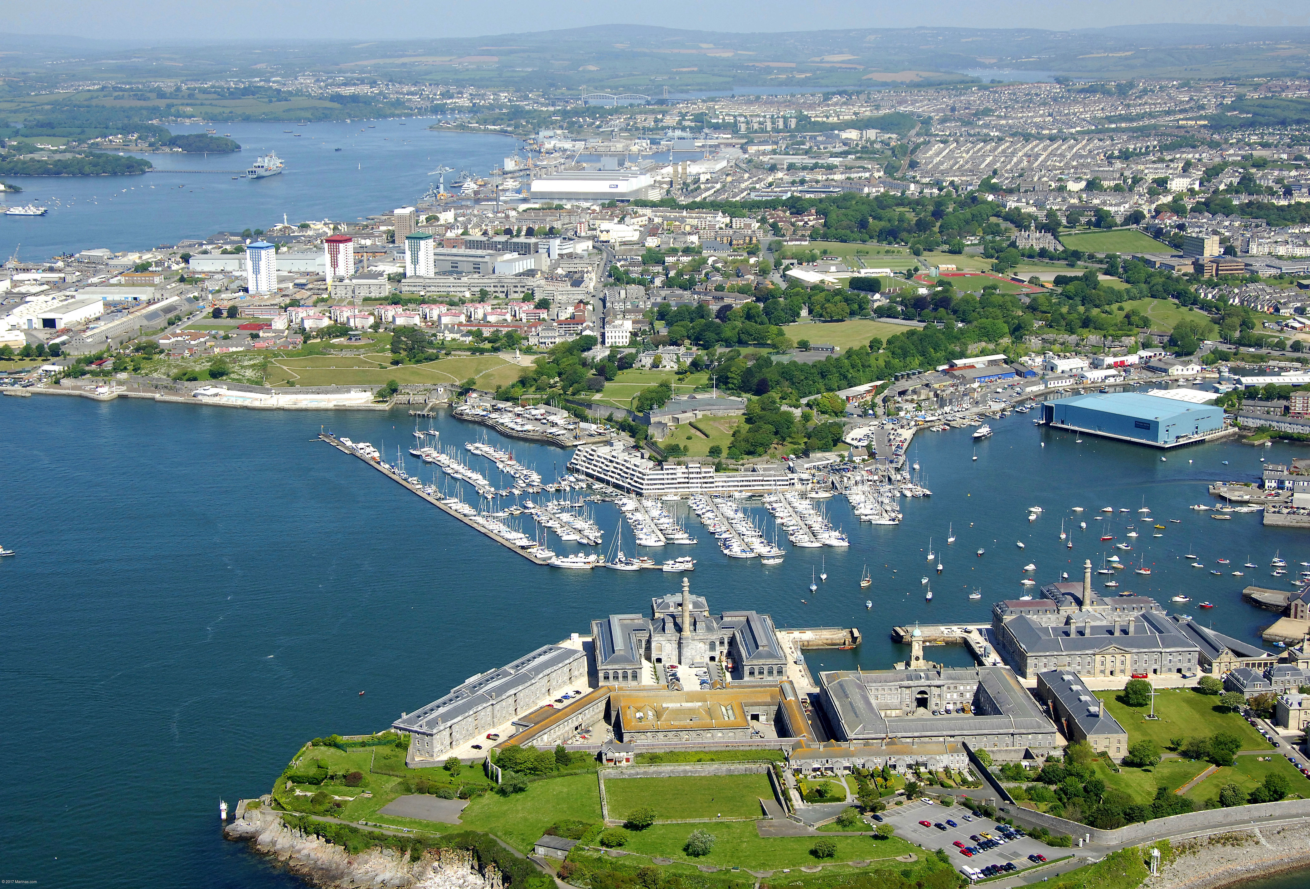 Mayflower Marina in Plymouth, Devon, GB, United Kingdom Marina