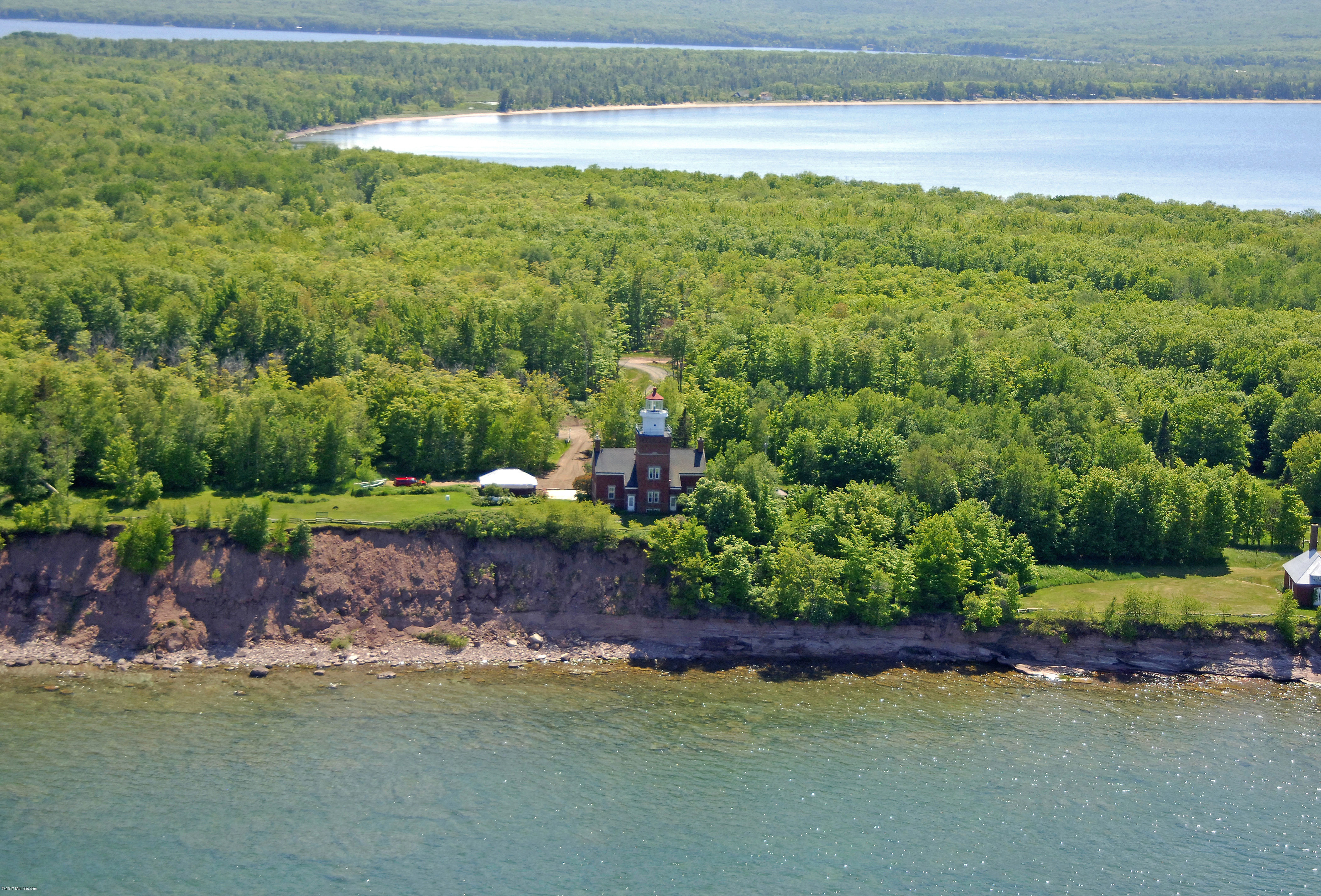 Big Bay Point Lighthouse in Big Bay, MI, United States lighthouse