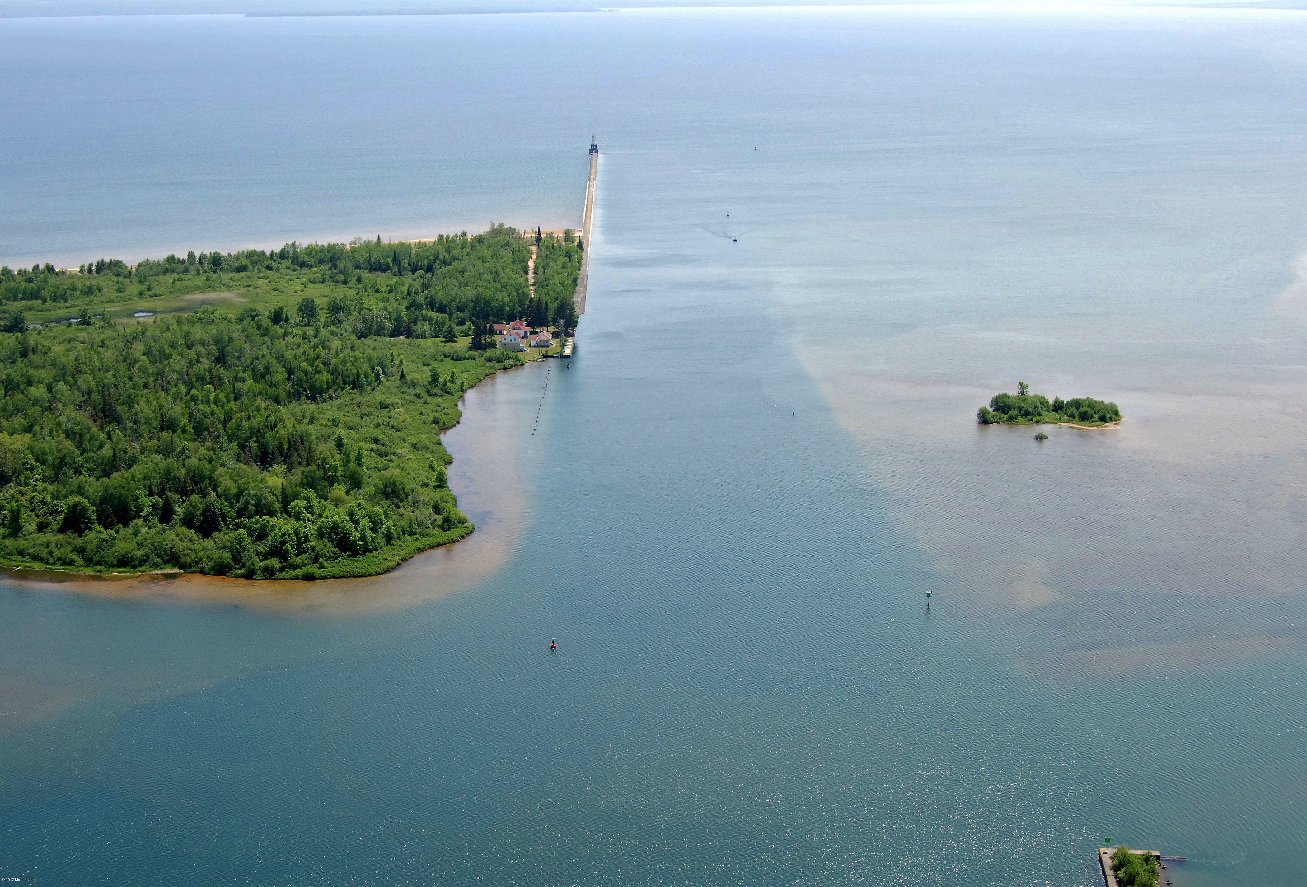 Portage Channel South Inlet in Jacobsville, MI, United States inlet