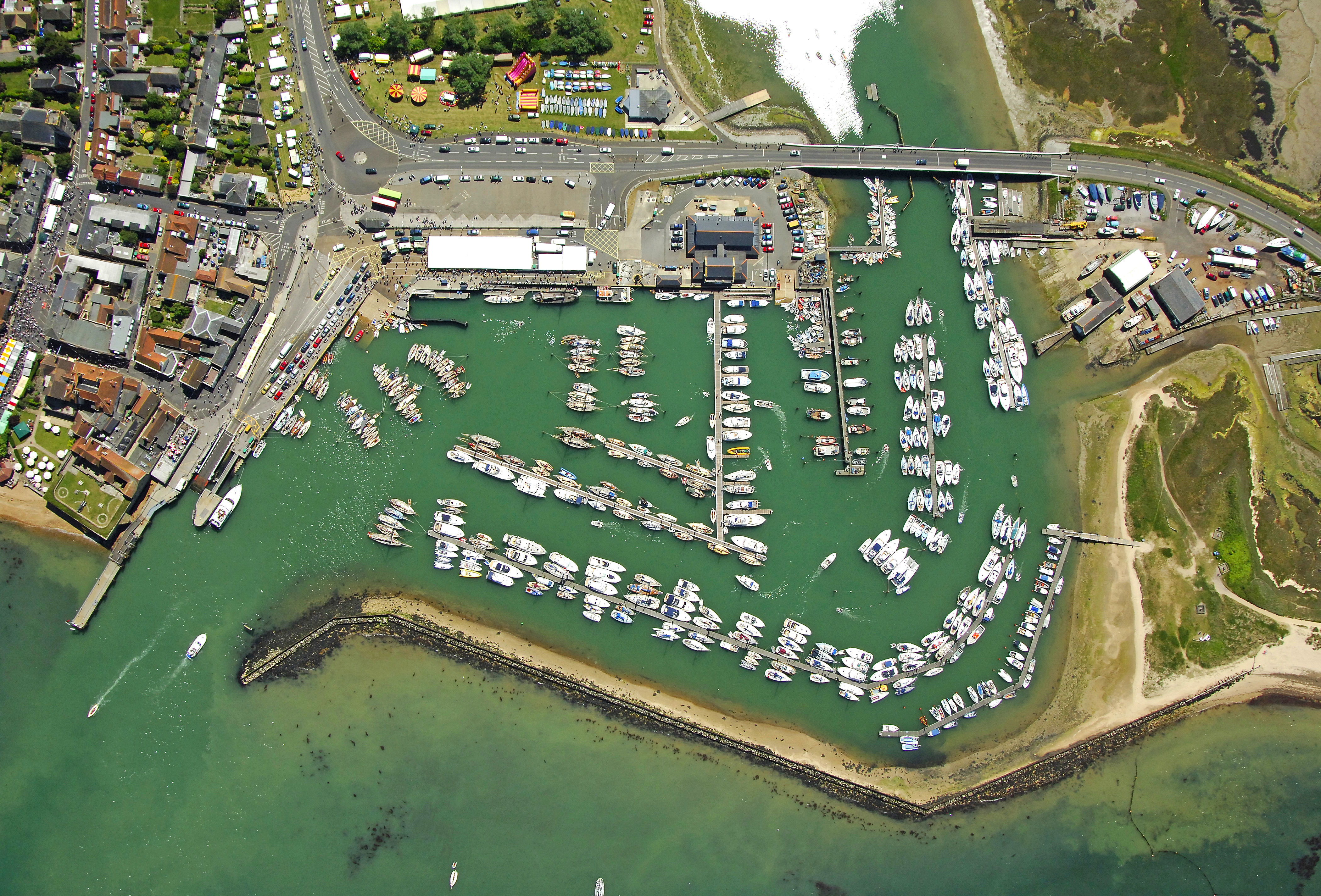 Yarmouth Harbour in Yarmouth, Isle of Wight, GB, United Kingdom