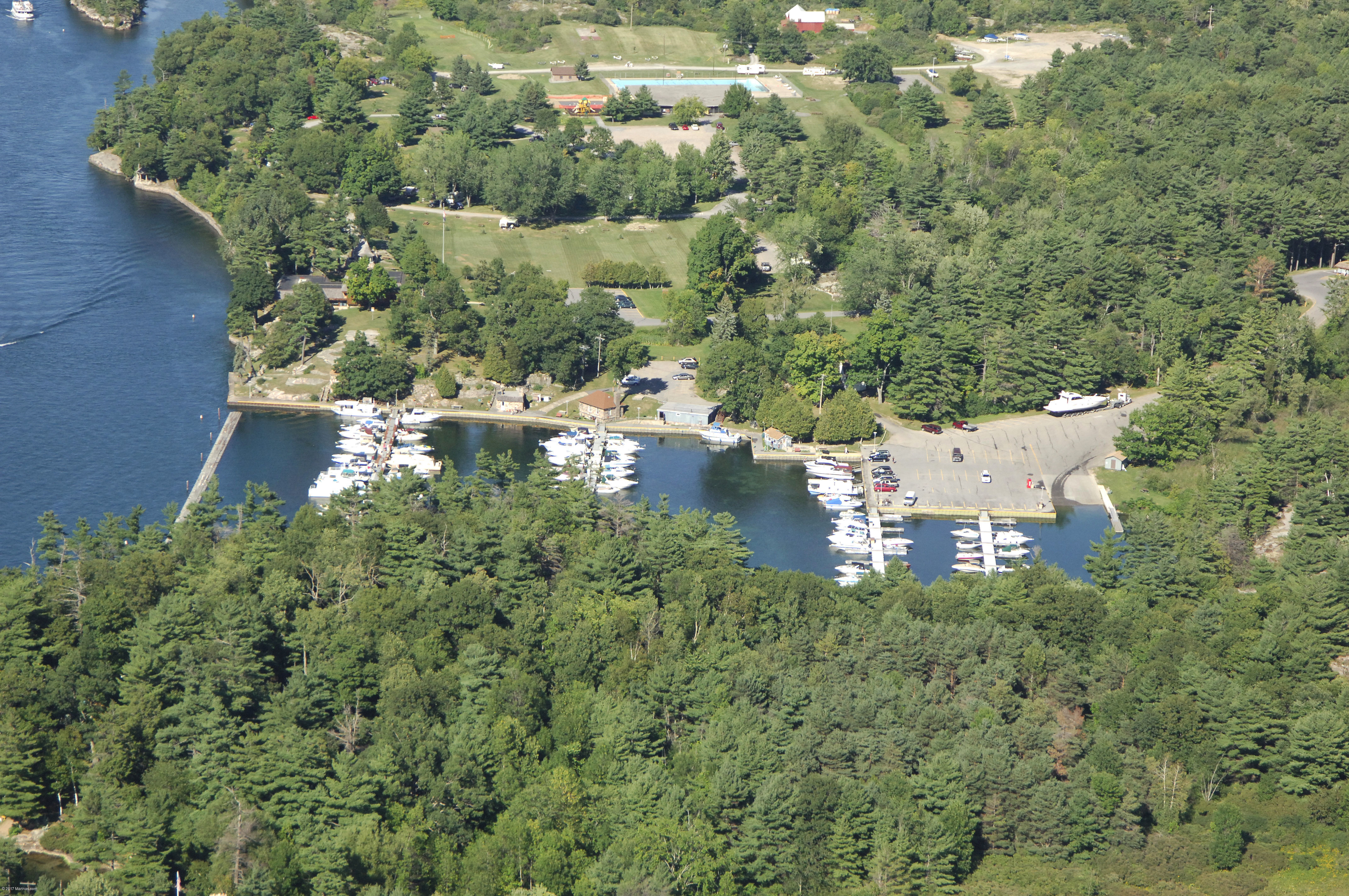 Keewaydin State Park in Alexandria Bay, NY, United States Marina