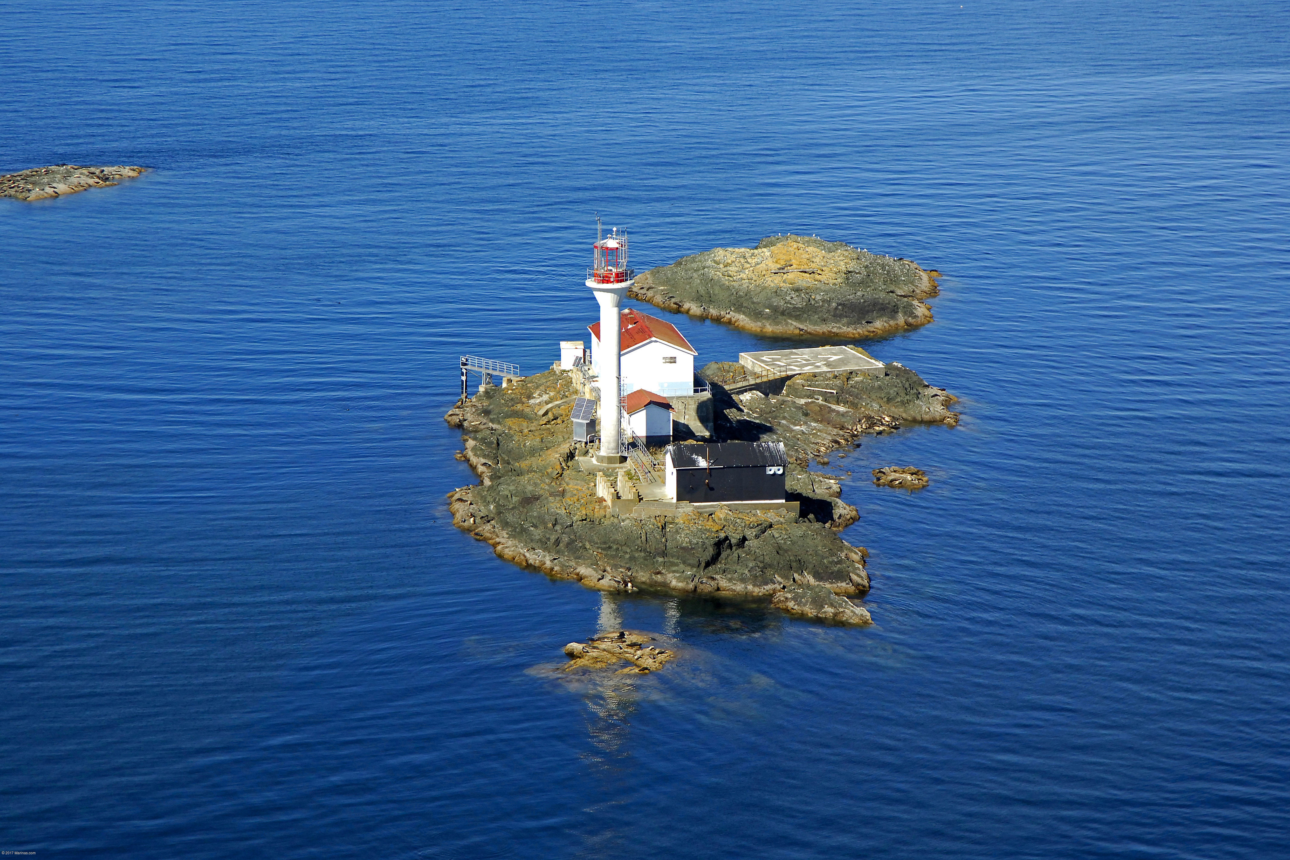 Sisters Islets Light Lighthouse in Qualicum Beach, BC, Canada