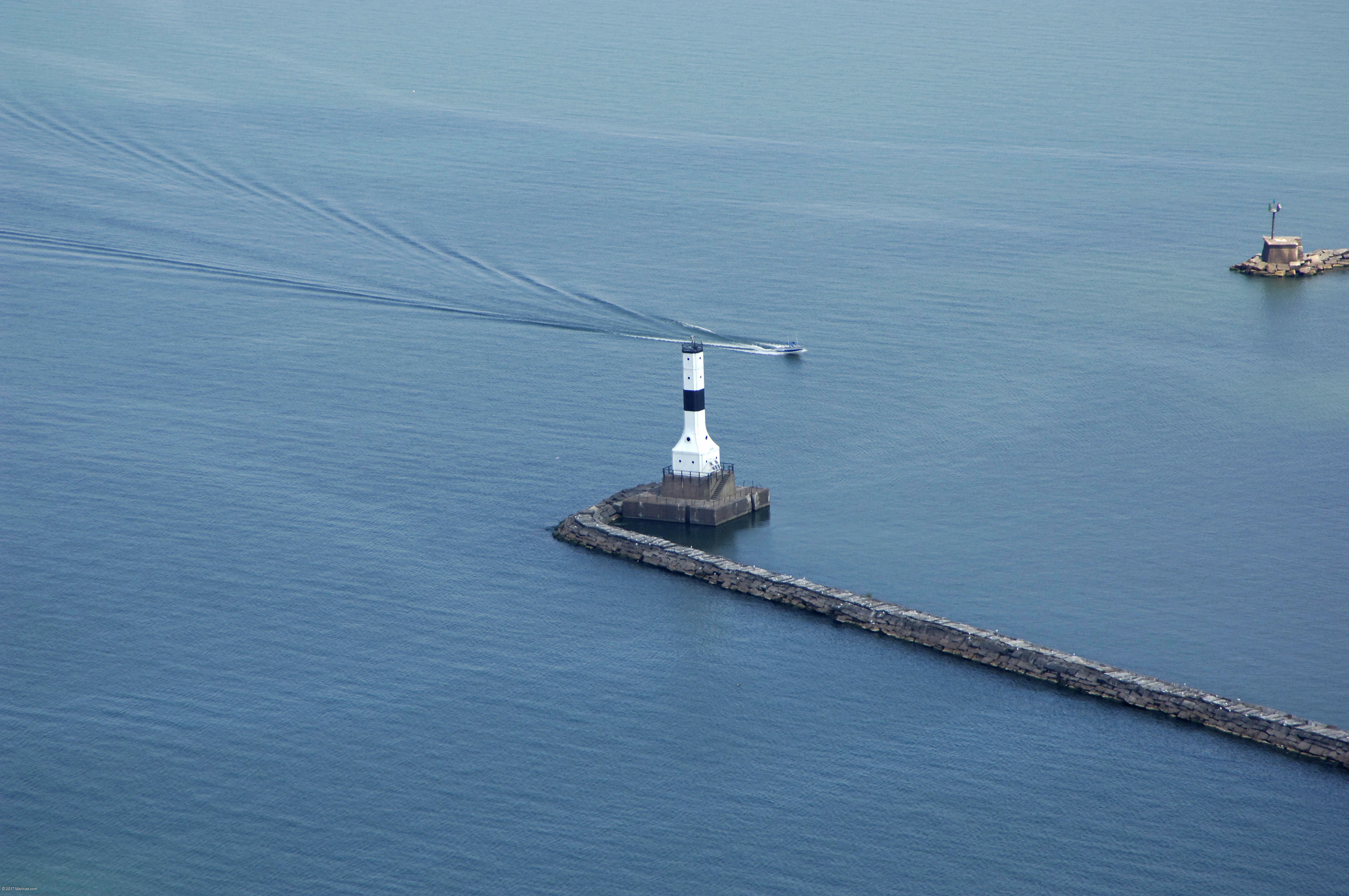 Conneaut Harbor Lighthouse in Conneaut, OH, United States lighthouse