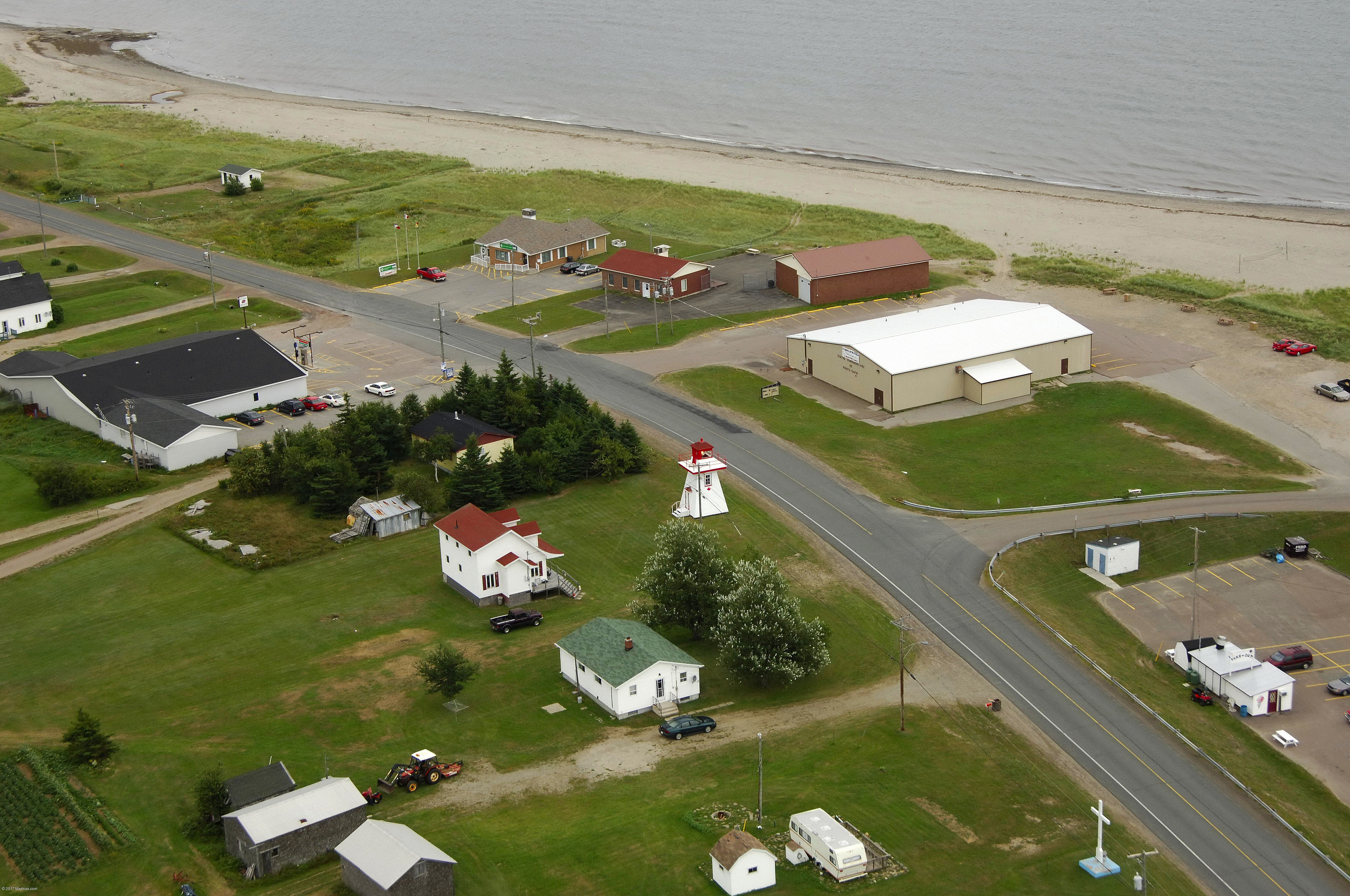 Pointe Sapin Rear Range Light (Sapin Point Light) Lighthouse in Pointe
