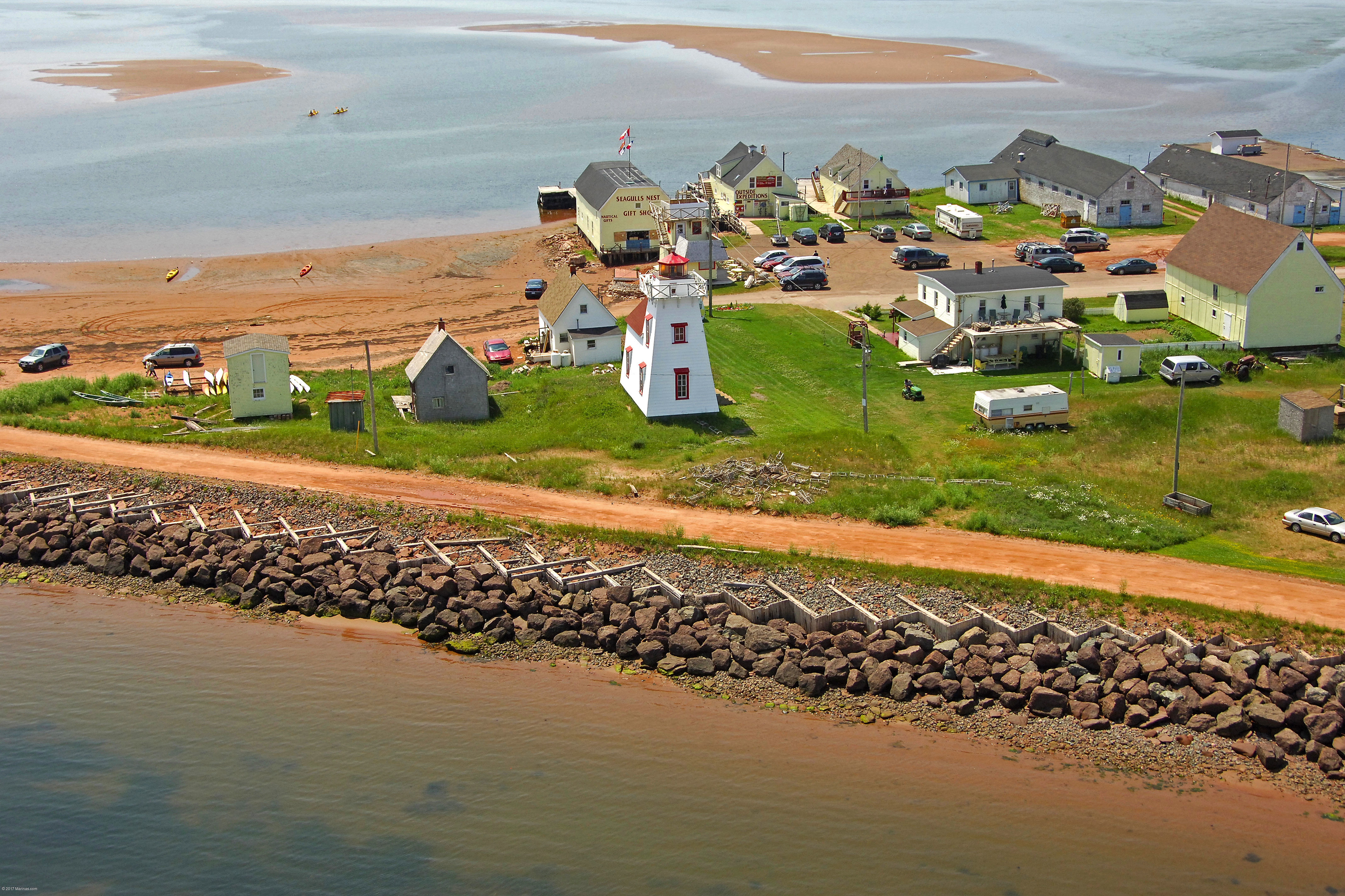 North Rustico Harbour Lighthouse in North Rustico, PE, Canada