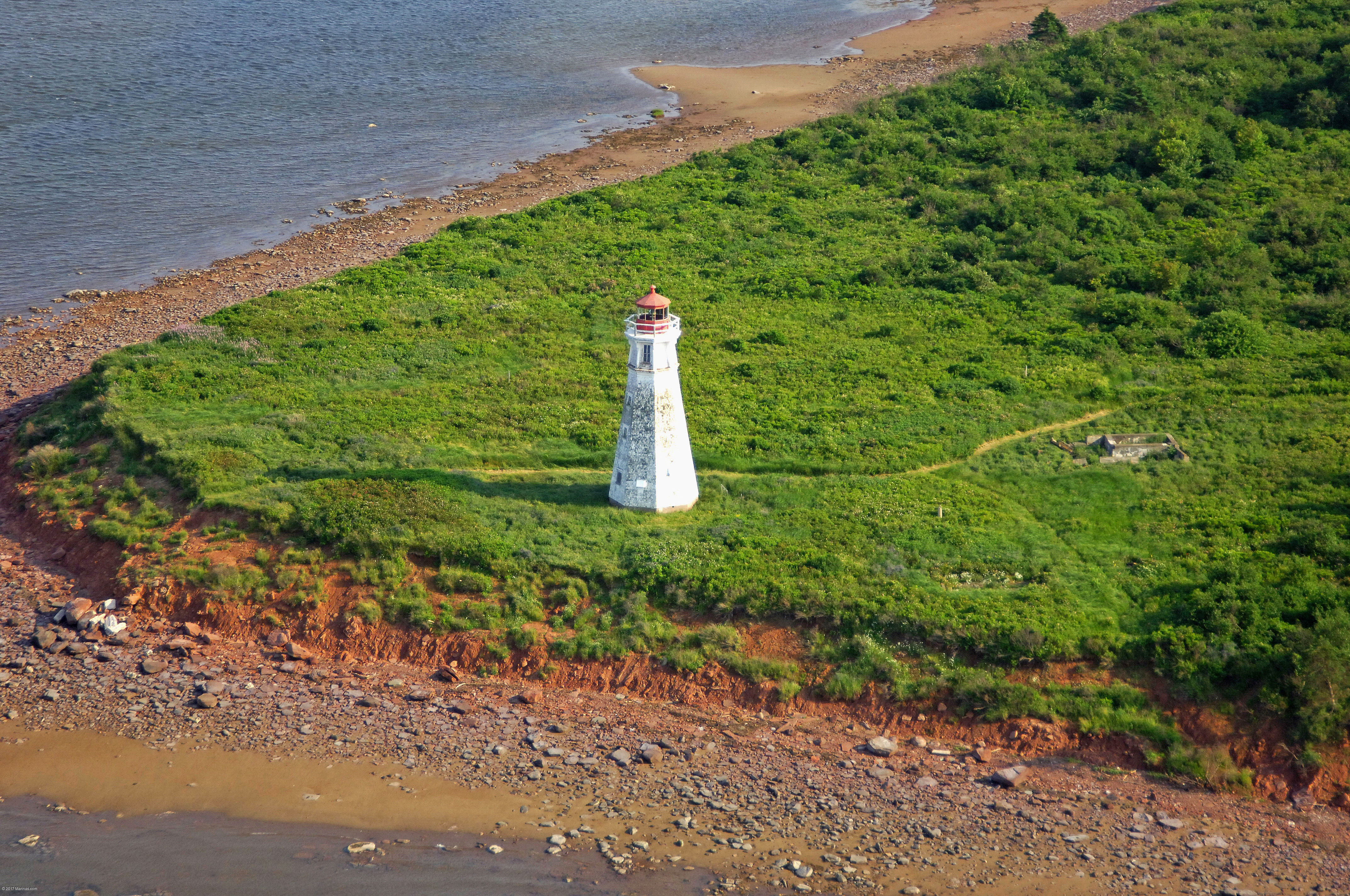 Cape Jourimain Light Lighthouse in Cape Tormentine, NB, Canada