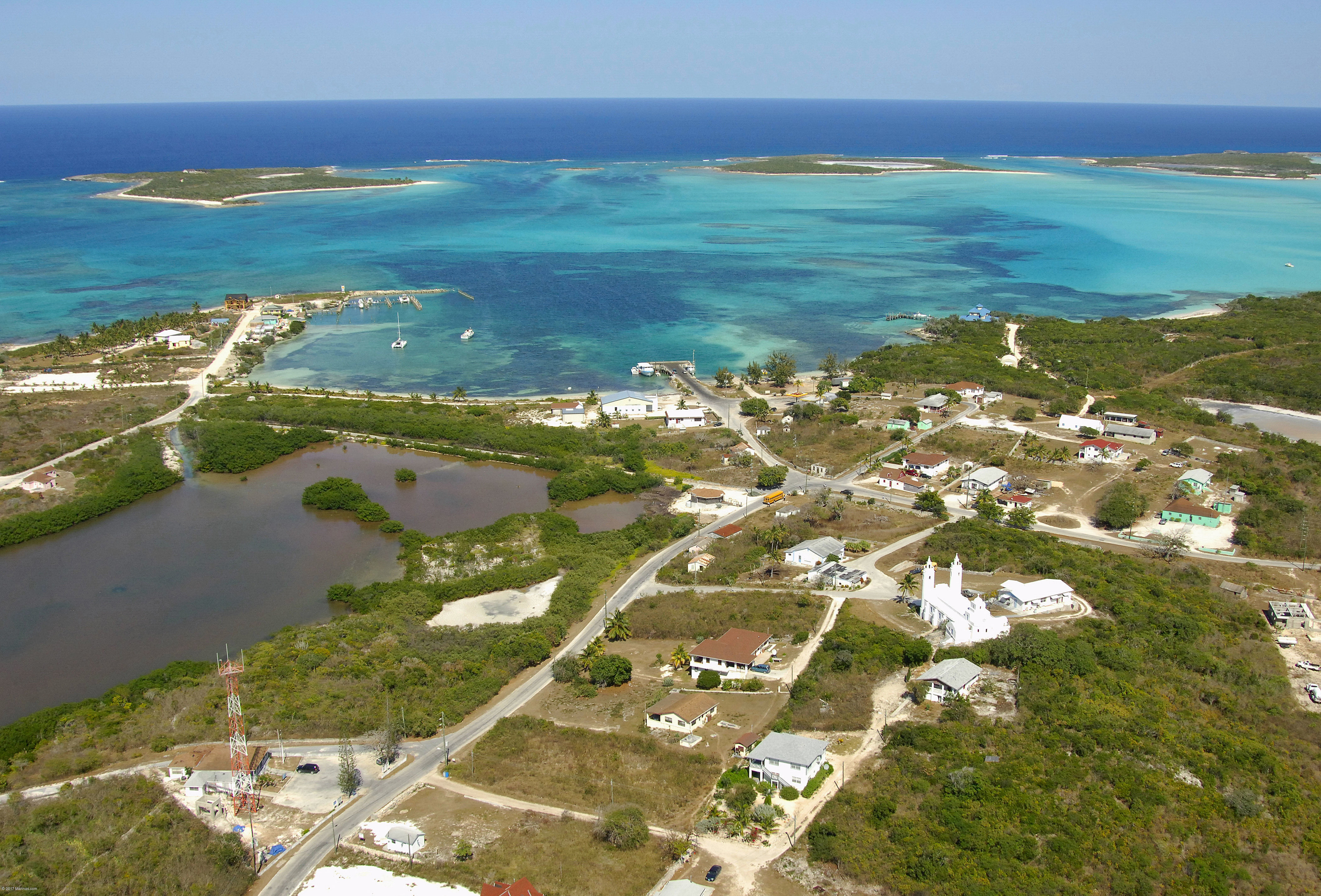 Clarence Town Anchorage in Clarence Town, LI, Bahamas anchorage