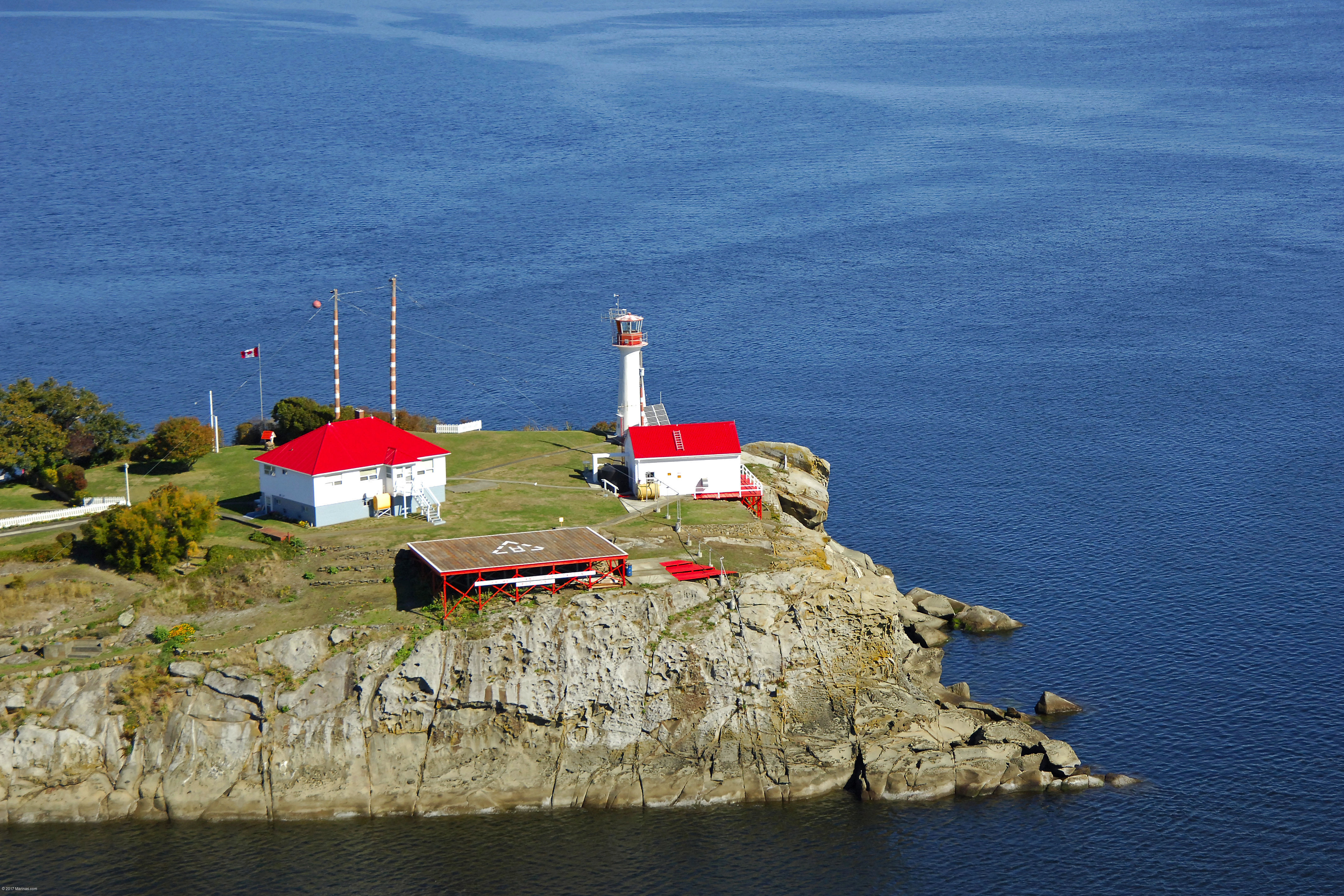 Chrome Island Light Lighthouse in Deep Bay, BC, Canada lighthouse