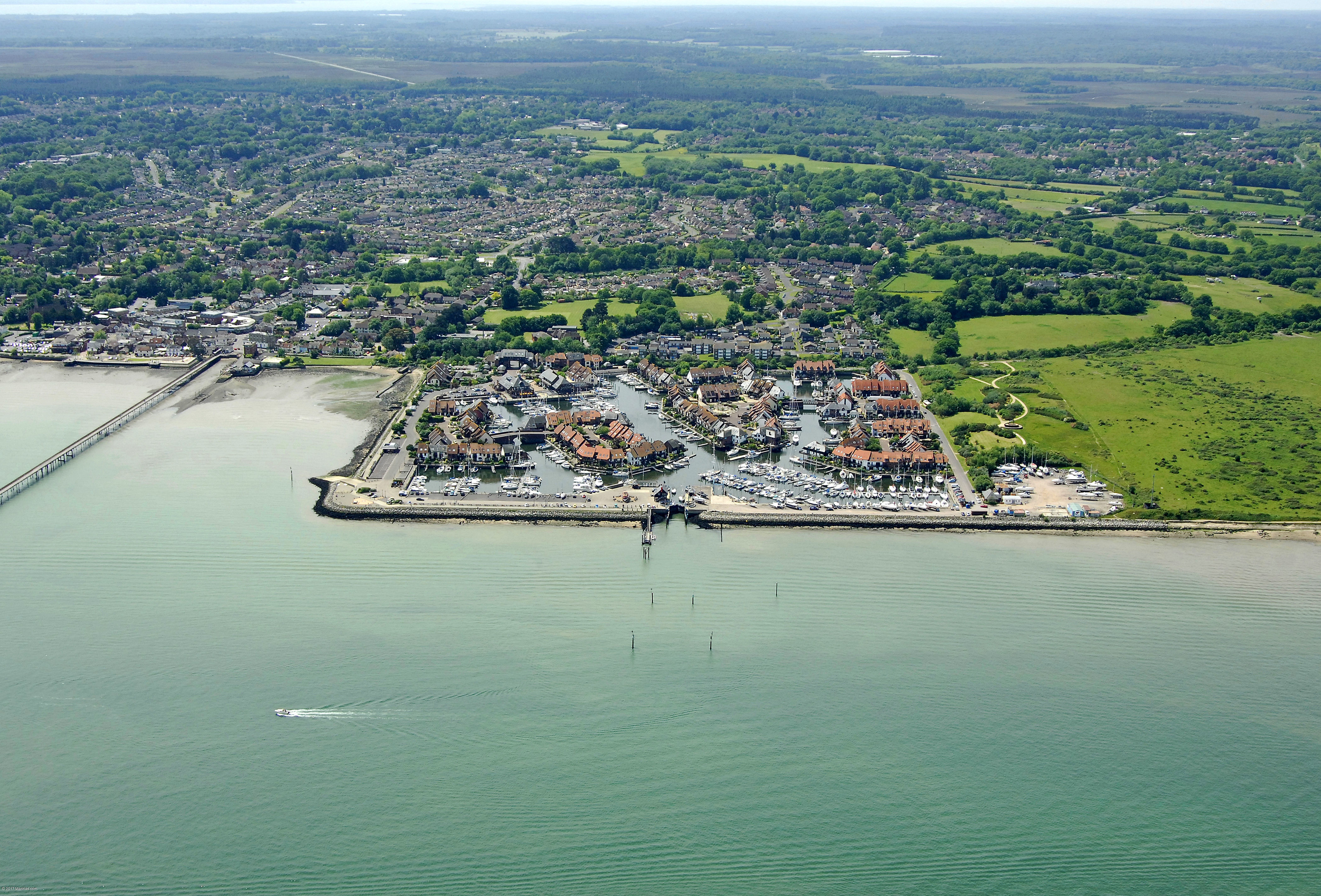 Hythe Marina Village in Southampton, Hampshire, GB, United Kingdom