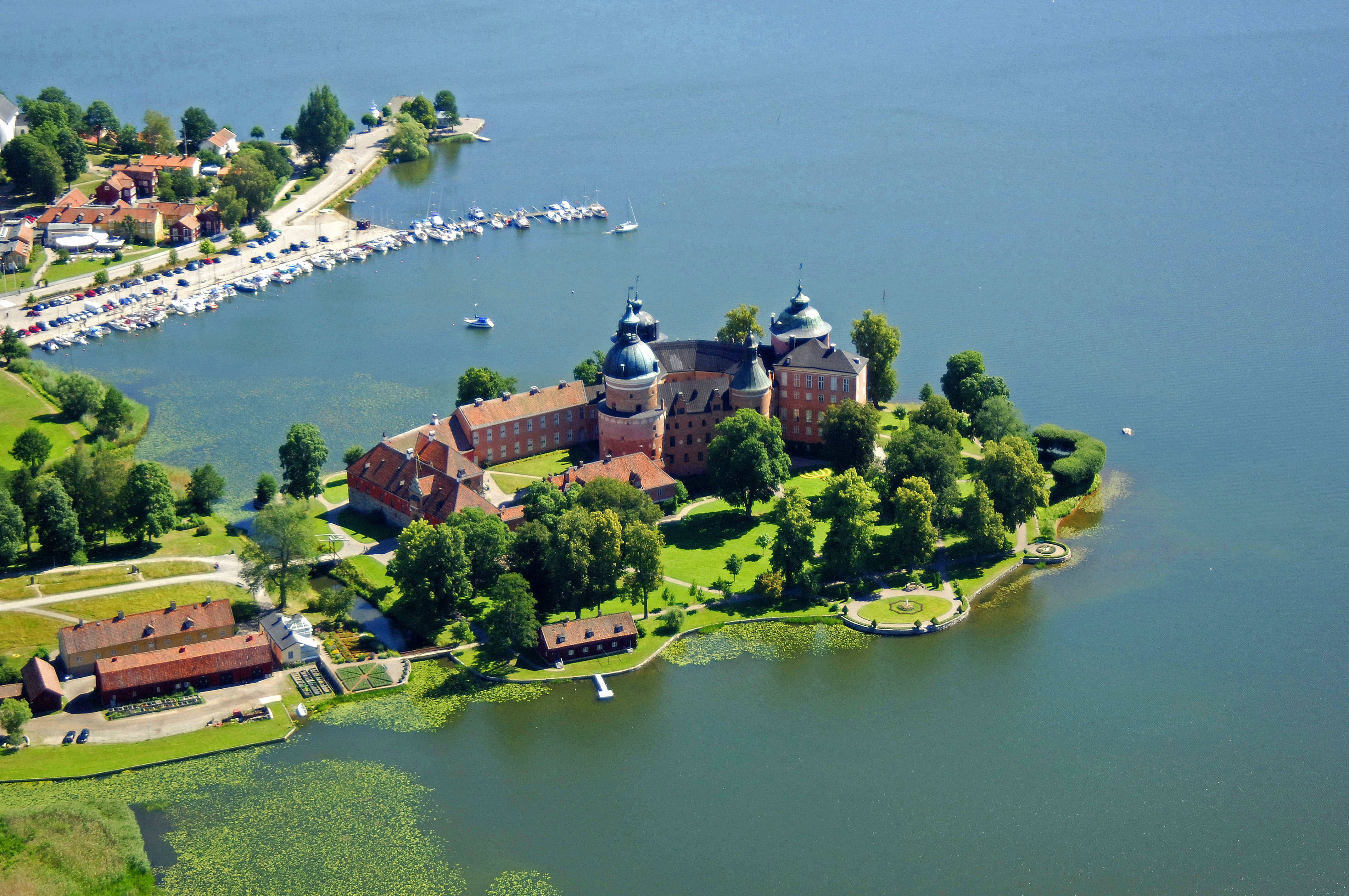 Gripsholm Castle Landmark In Mariefred Stockholm Sweden Landmark 