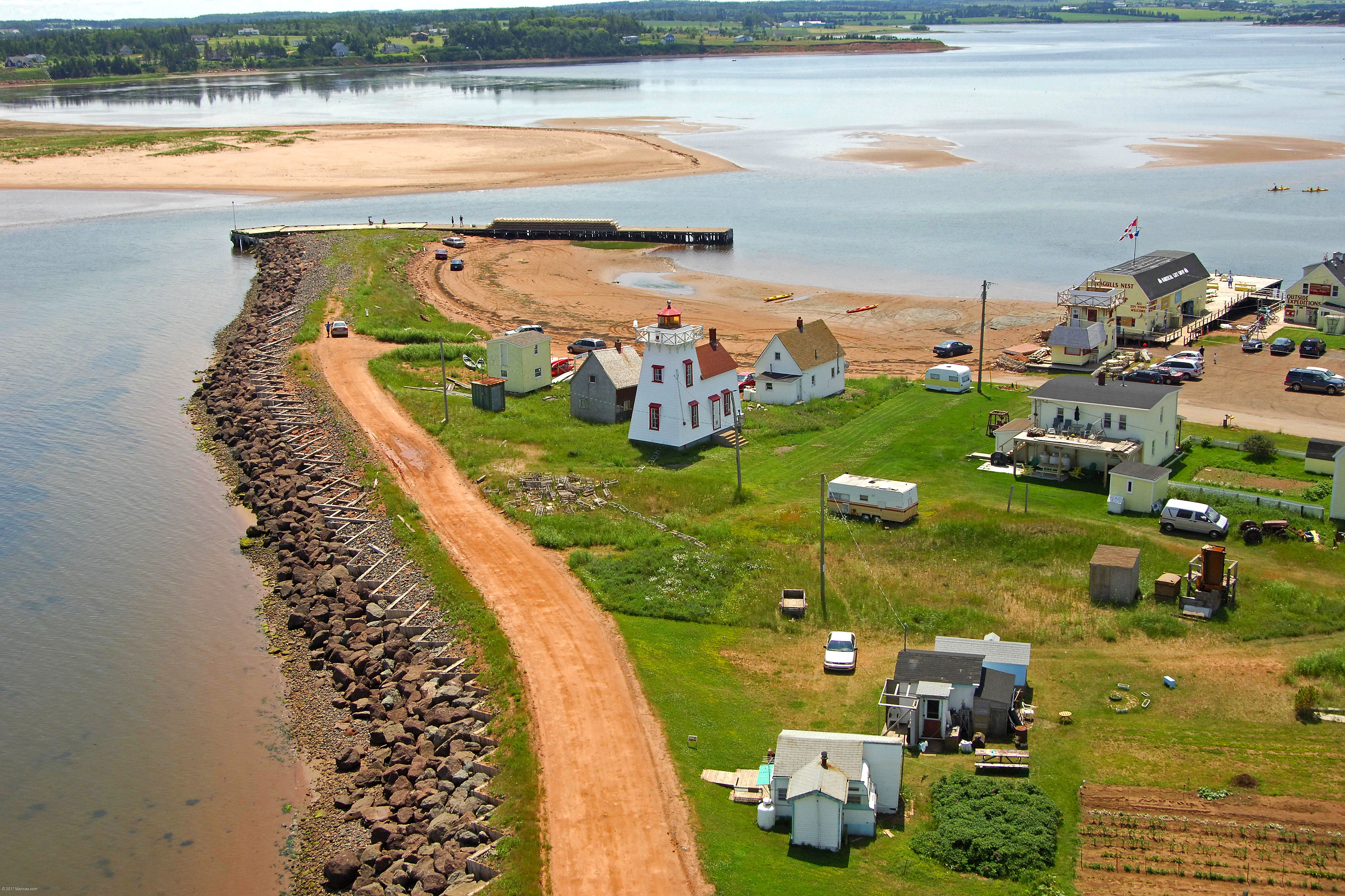 North Rustico Harbour Lighthouse in North Rustico, PE, Canada