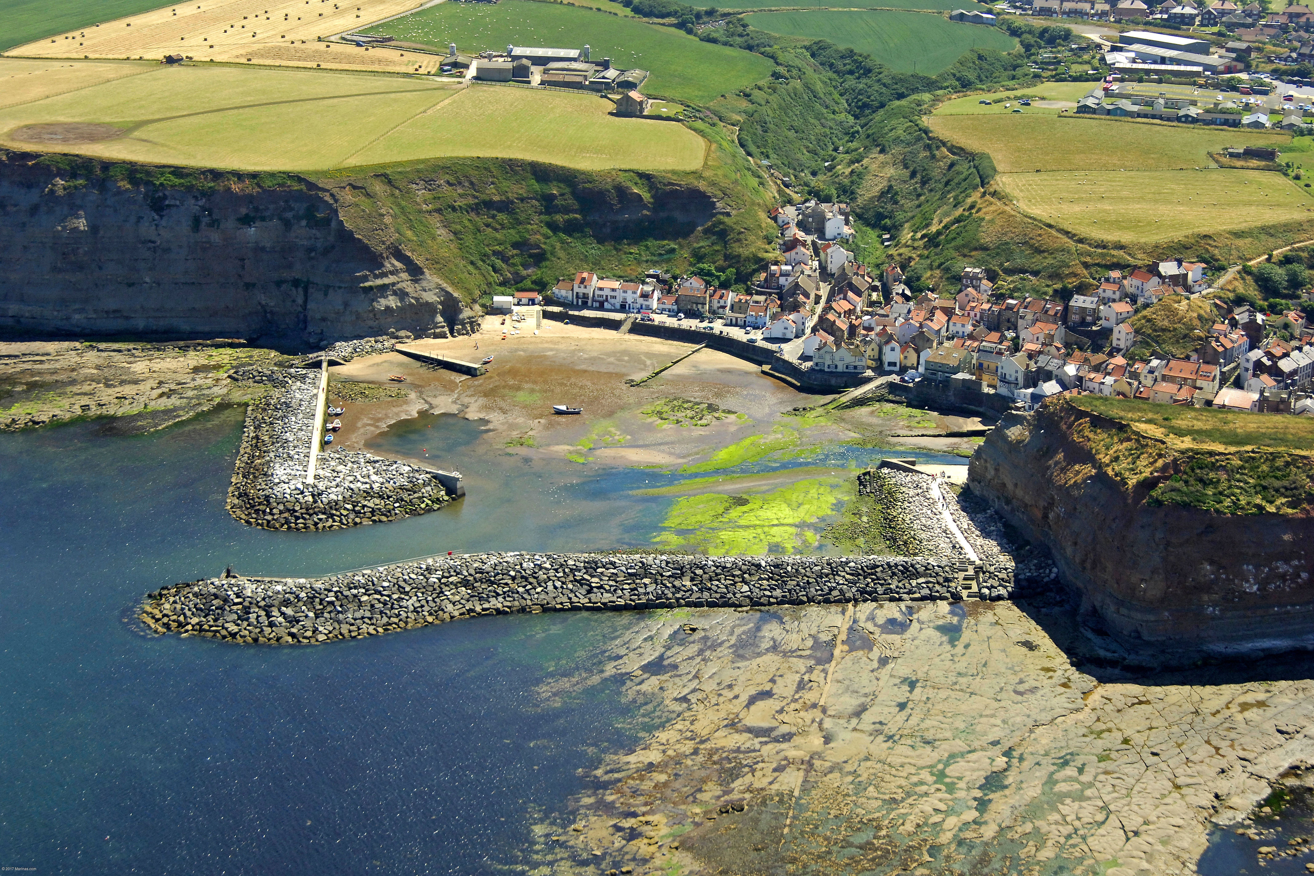 Port Mulgrave Harbour in near Staithes, GB, United Kingdom Marina