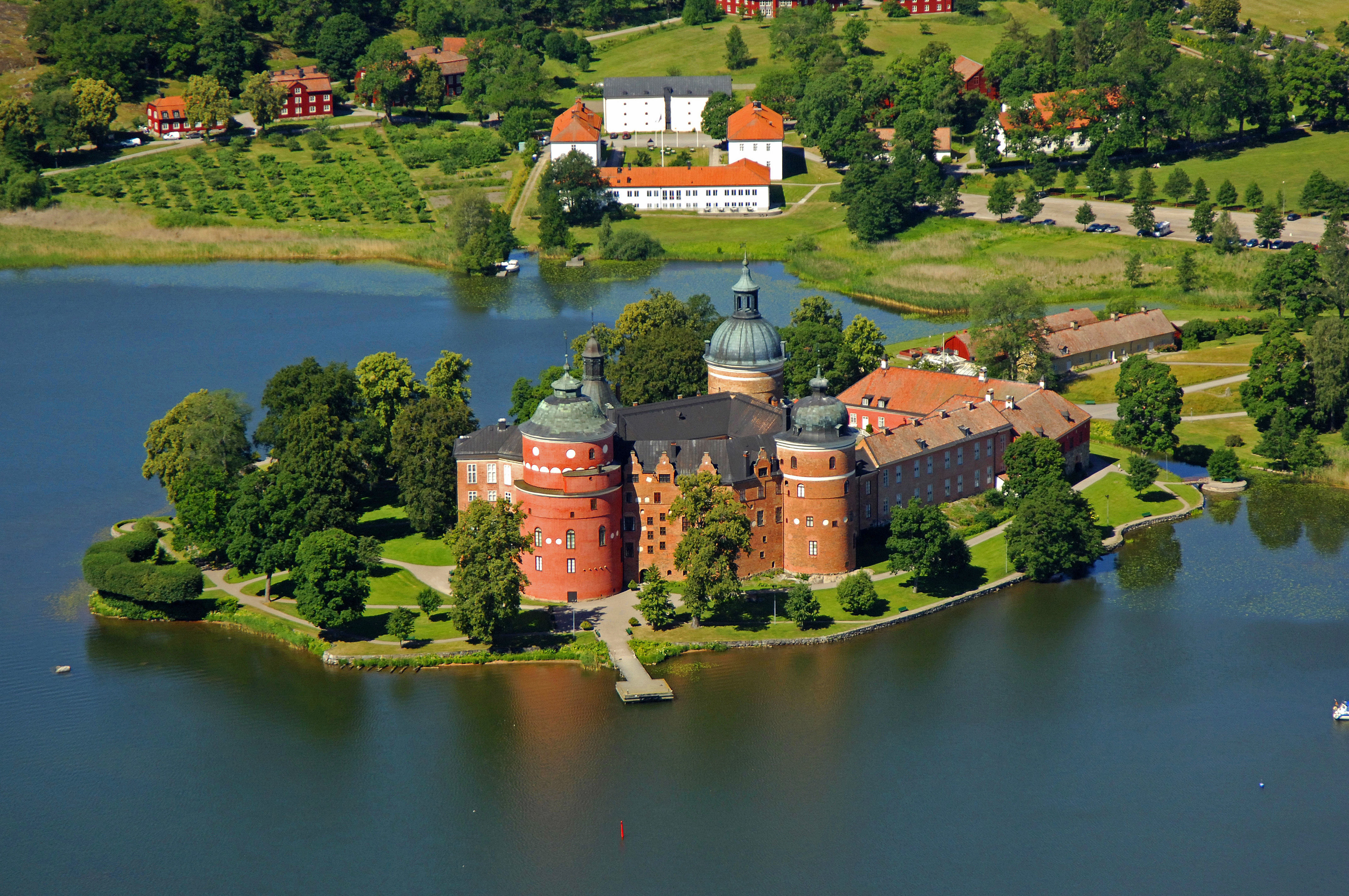 Gripsholm Castle Landmark In Mariefred Stockholm Sweden Landmark 