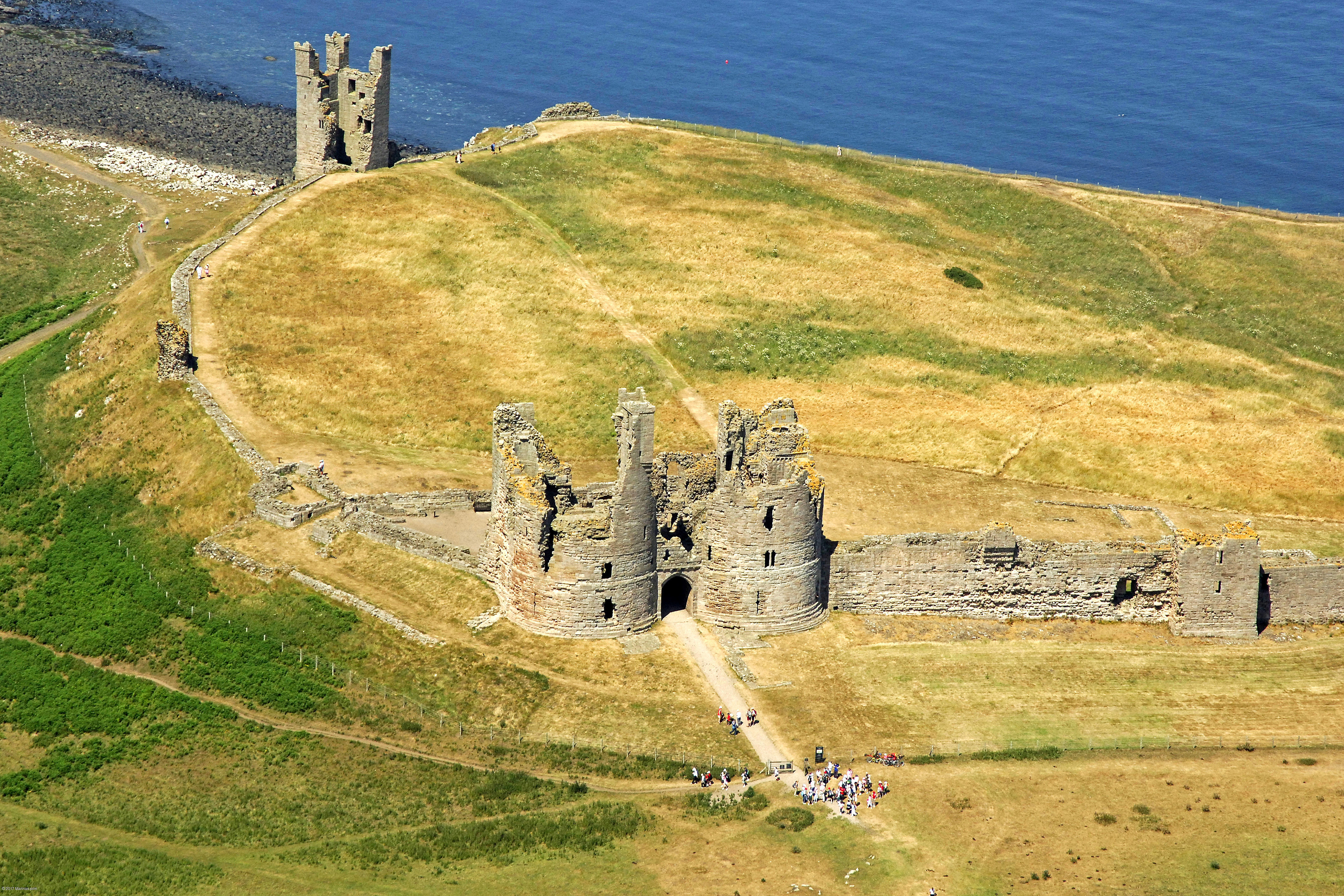 Dunstanburgh Castle Landmark in near Craster, GB, United Kingdom
