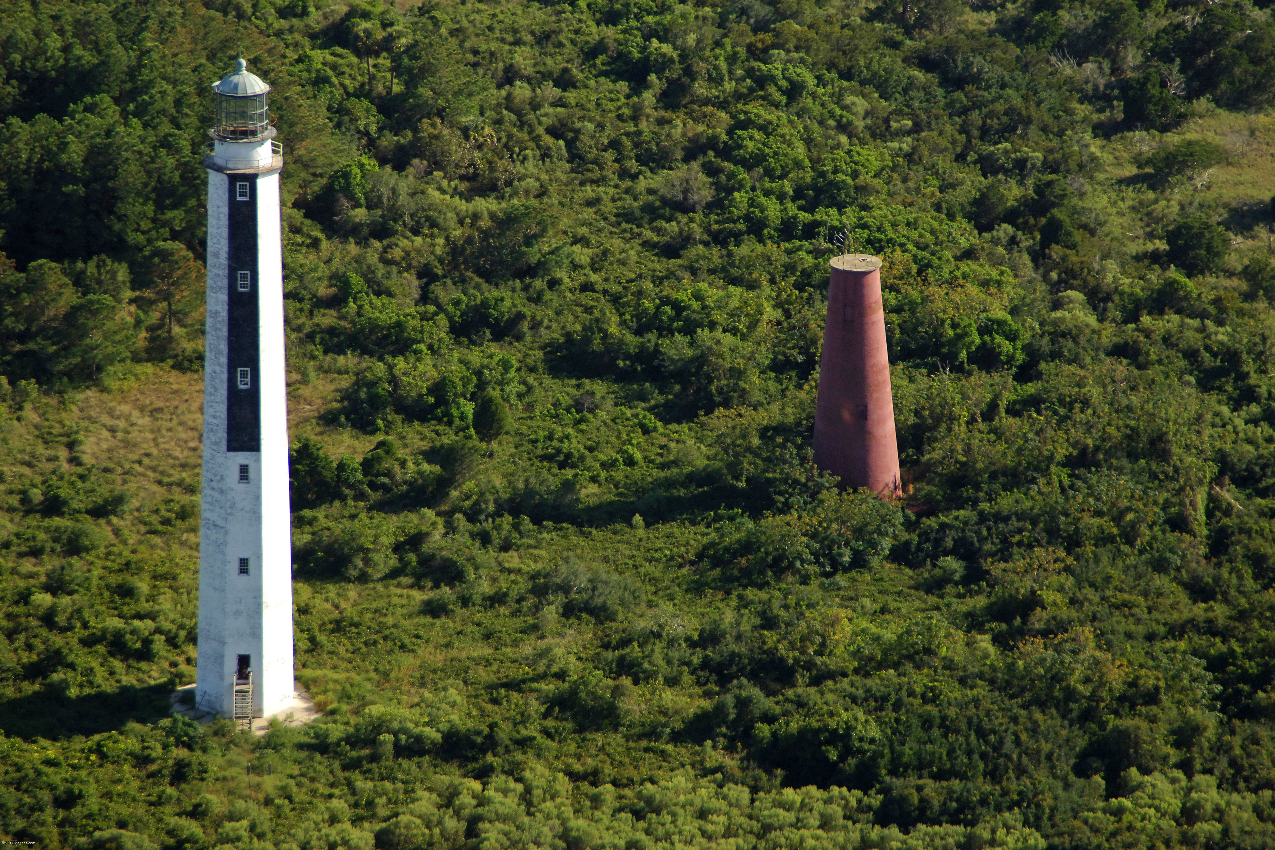 Cape Romain Lighthouse in McClellanville, SC, United States
