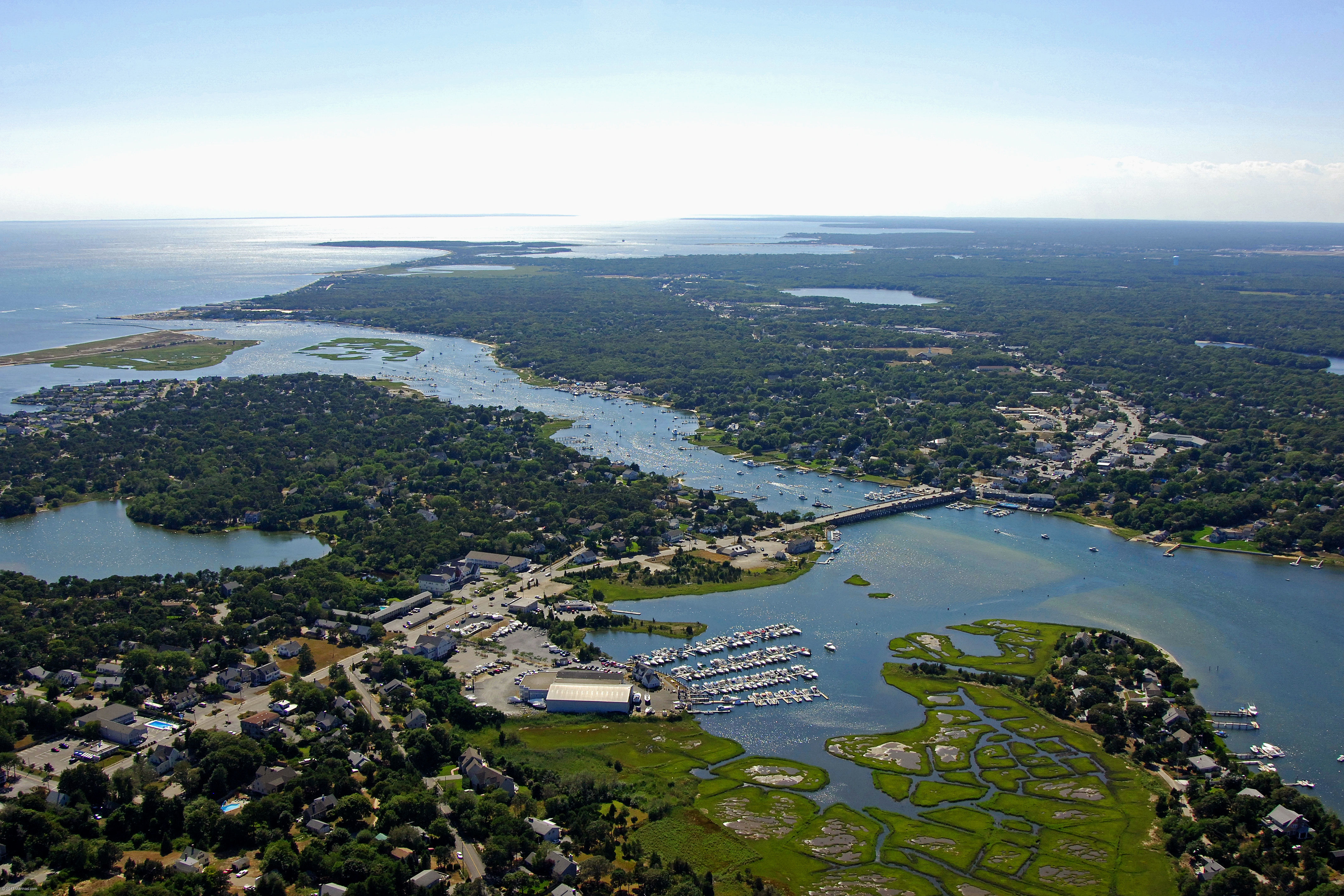 Bass River in West Dennis Harbor in West Dennis, MA, United States