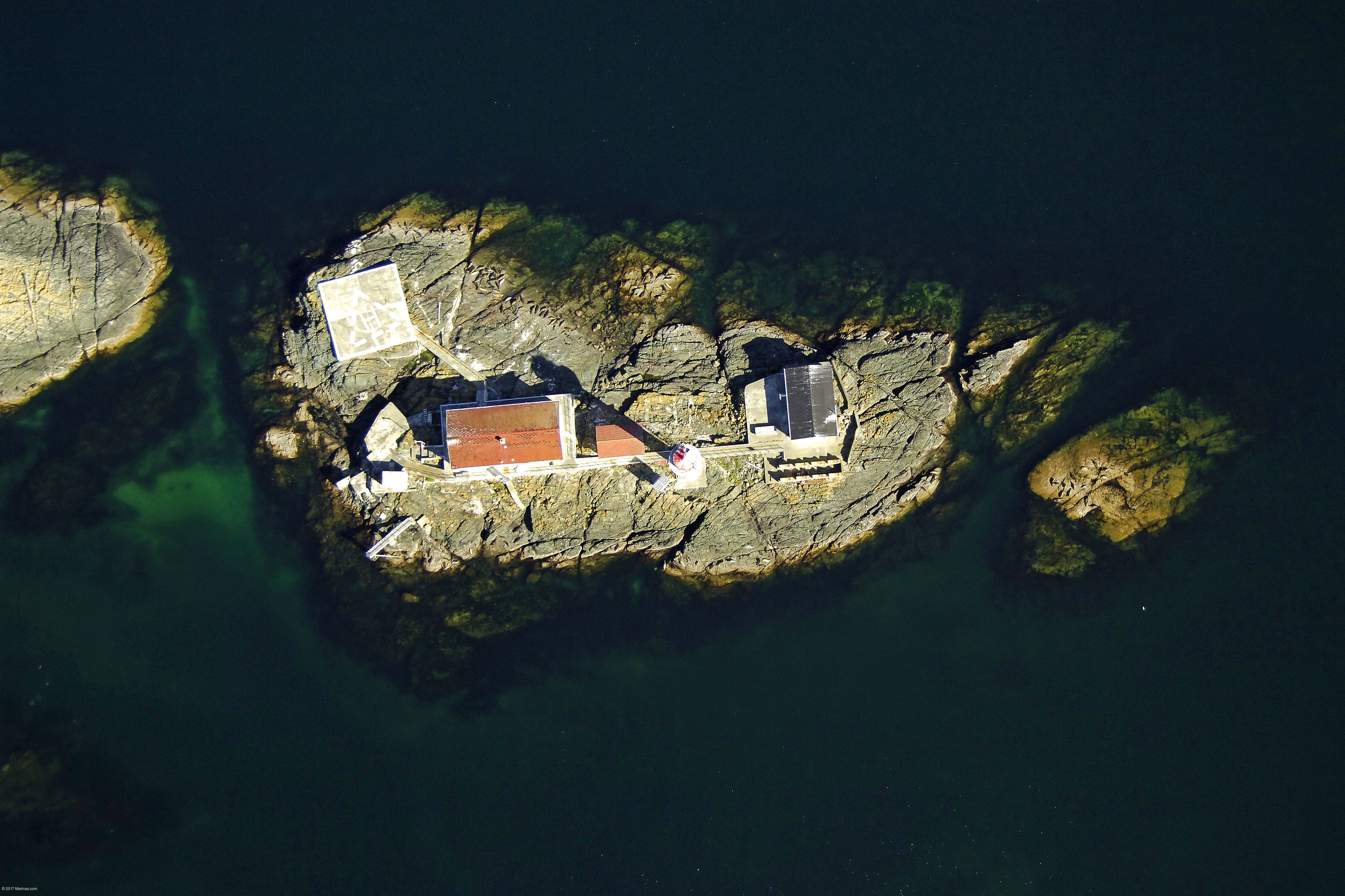 Sisters Islets Light Lighthouse in Qualicum Beach, BC, Canada