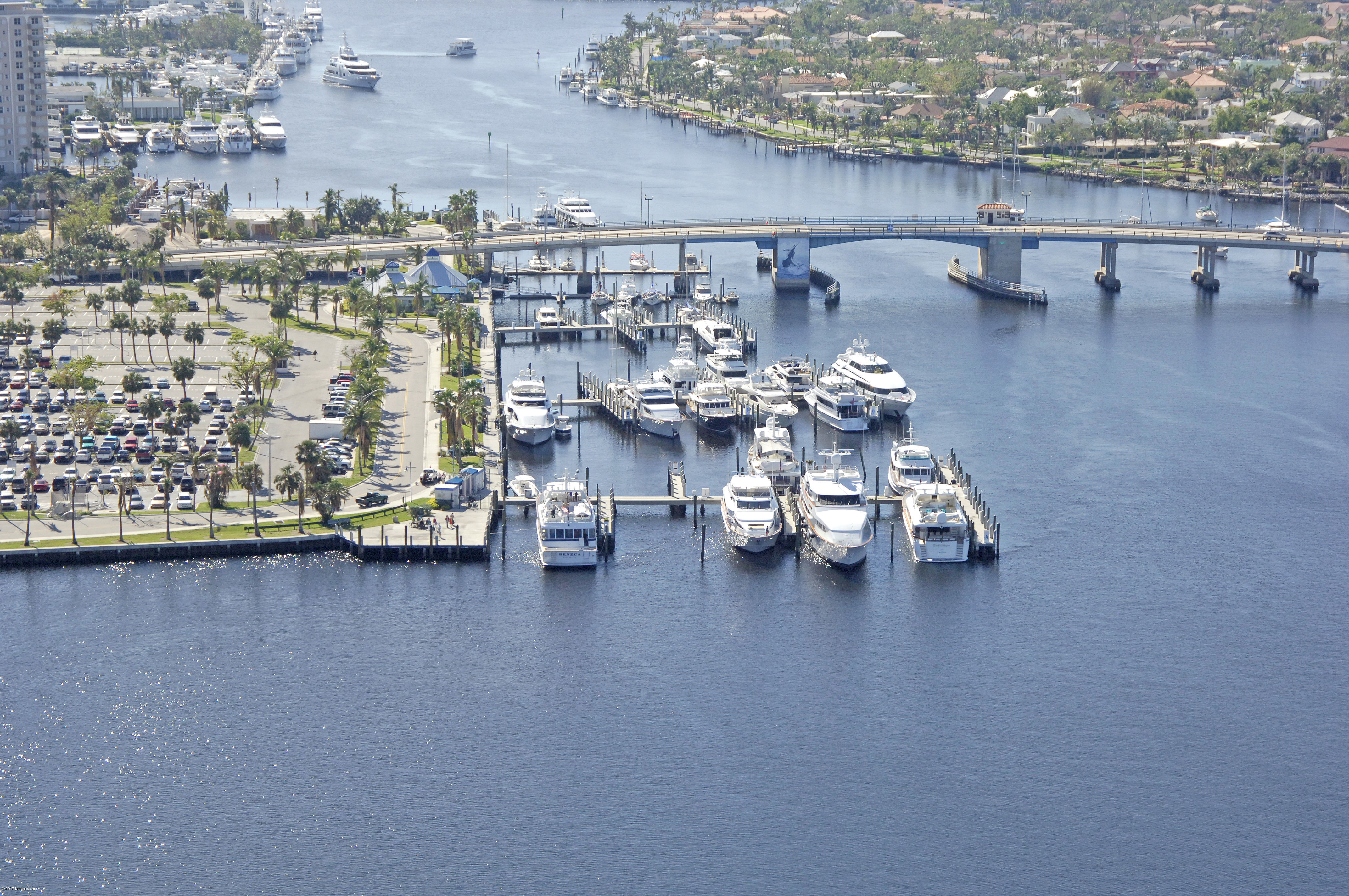 Las Olas Marina & Mooring Area in Fort Lauderdale, FL, United States
