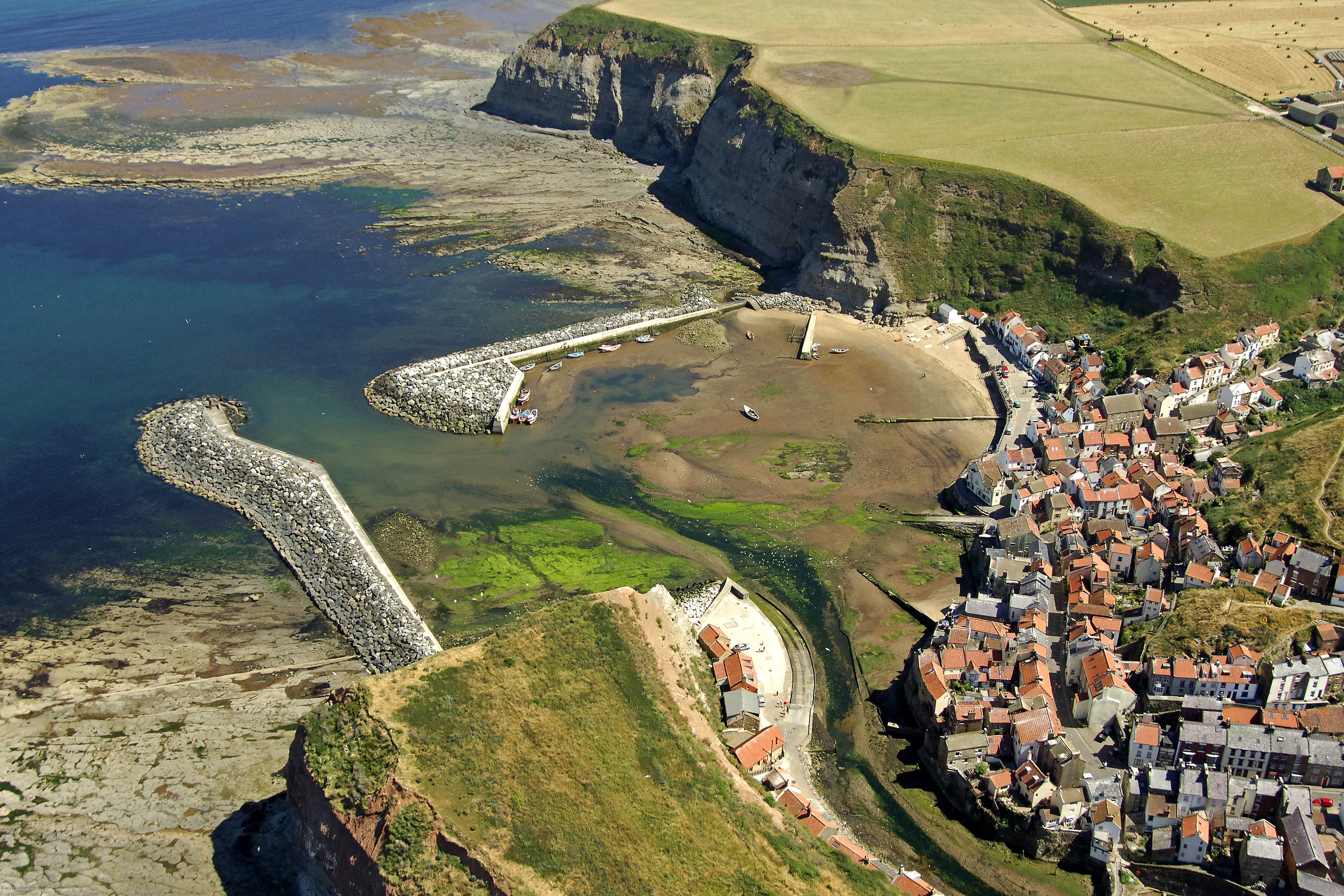 Port Mulgrave Harbour in near Staithes, GB, United Kingdom Marina