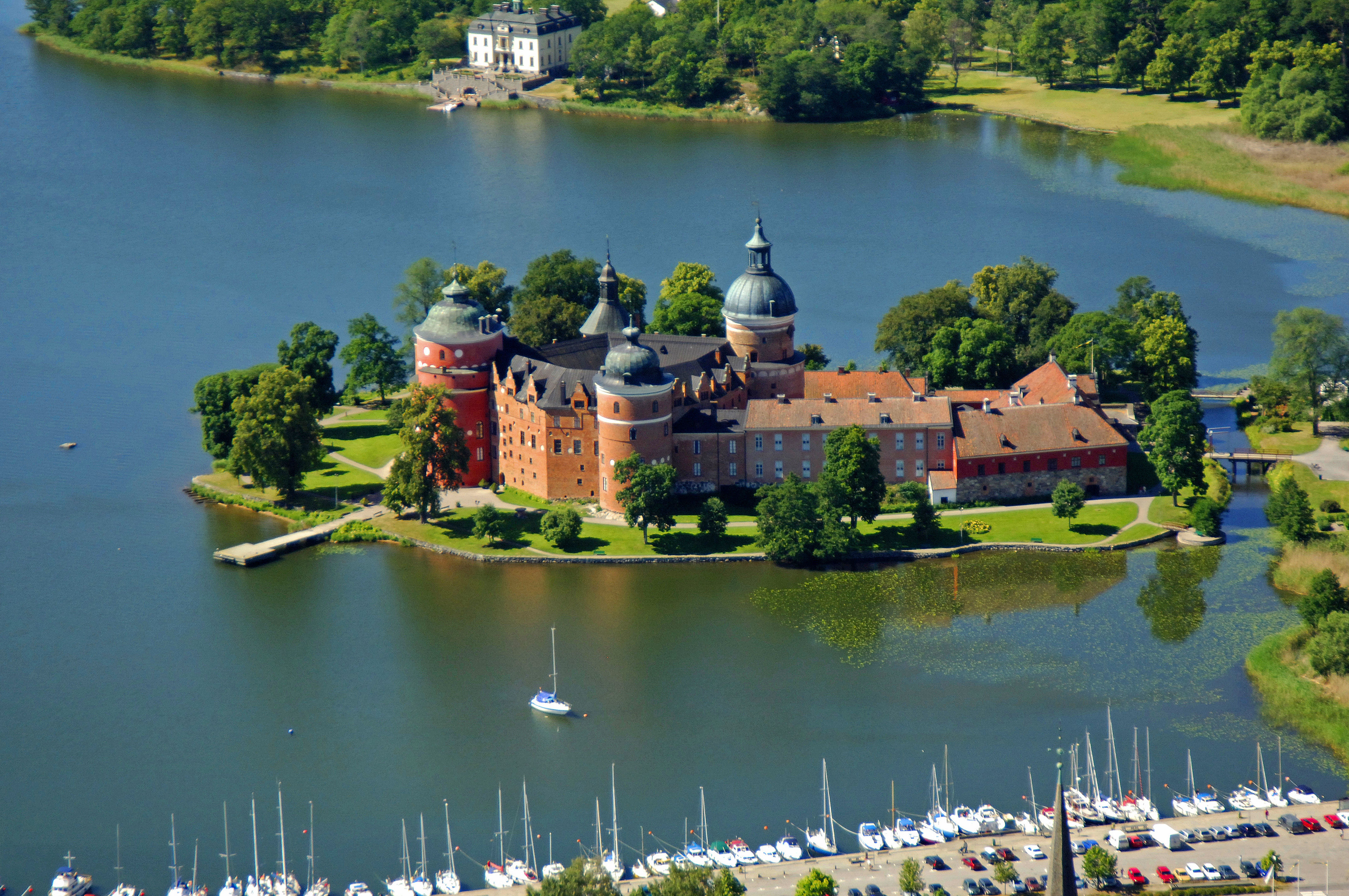 Gripsholm Castle Landmark In Mariefred Stockholm Sweden Landmark 