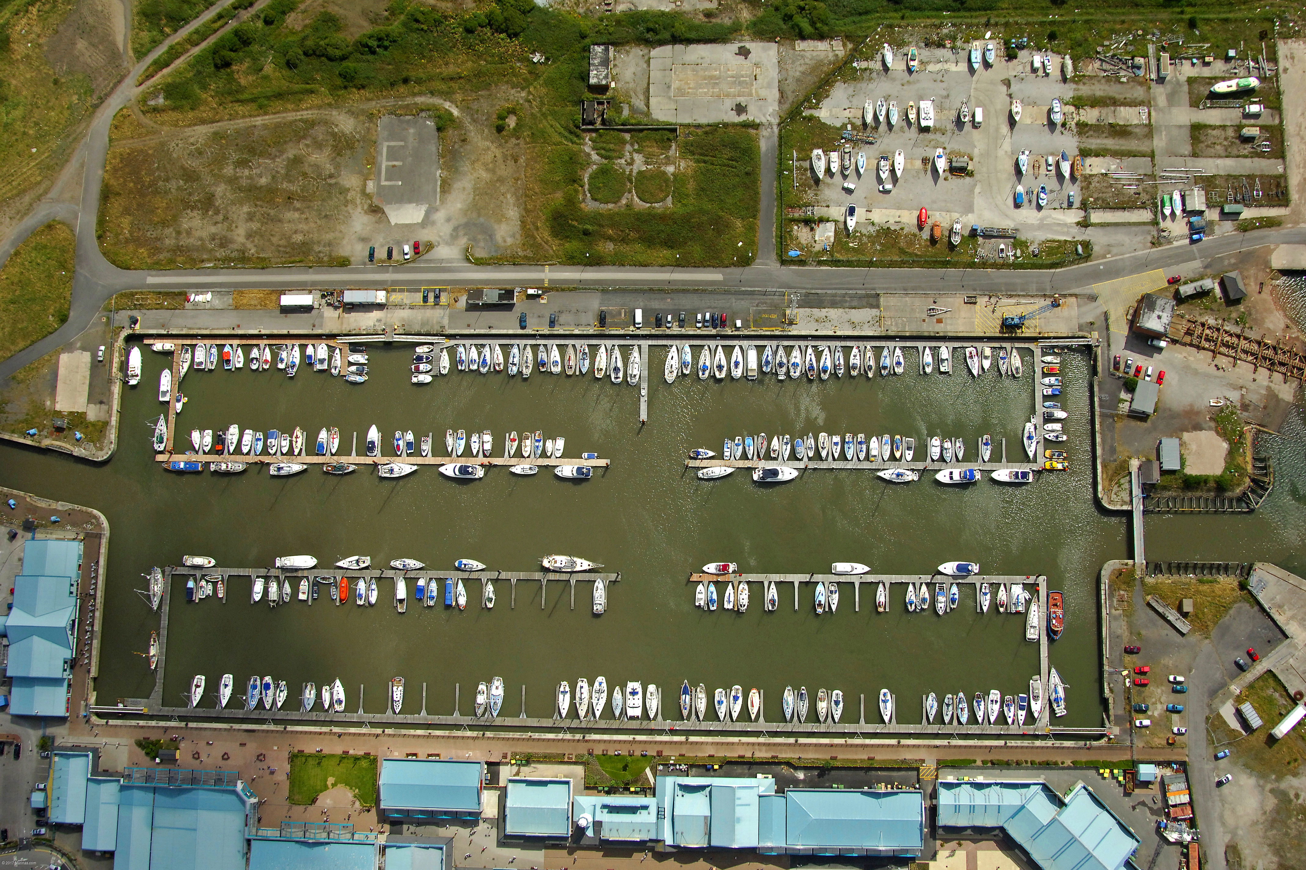 Fleetwood Harbour Village Marina in Fleetwood, Lancs, GB, United