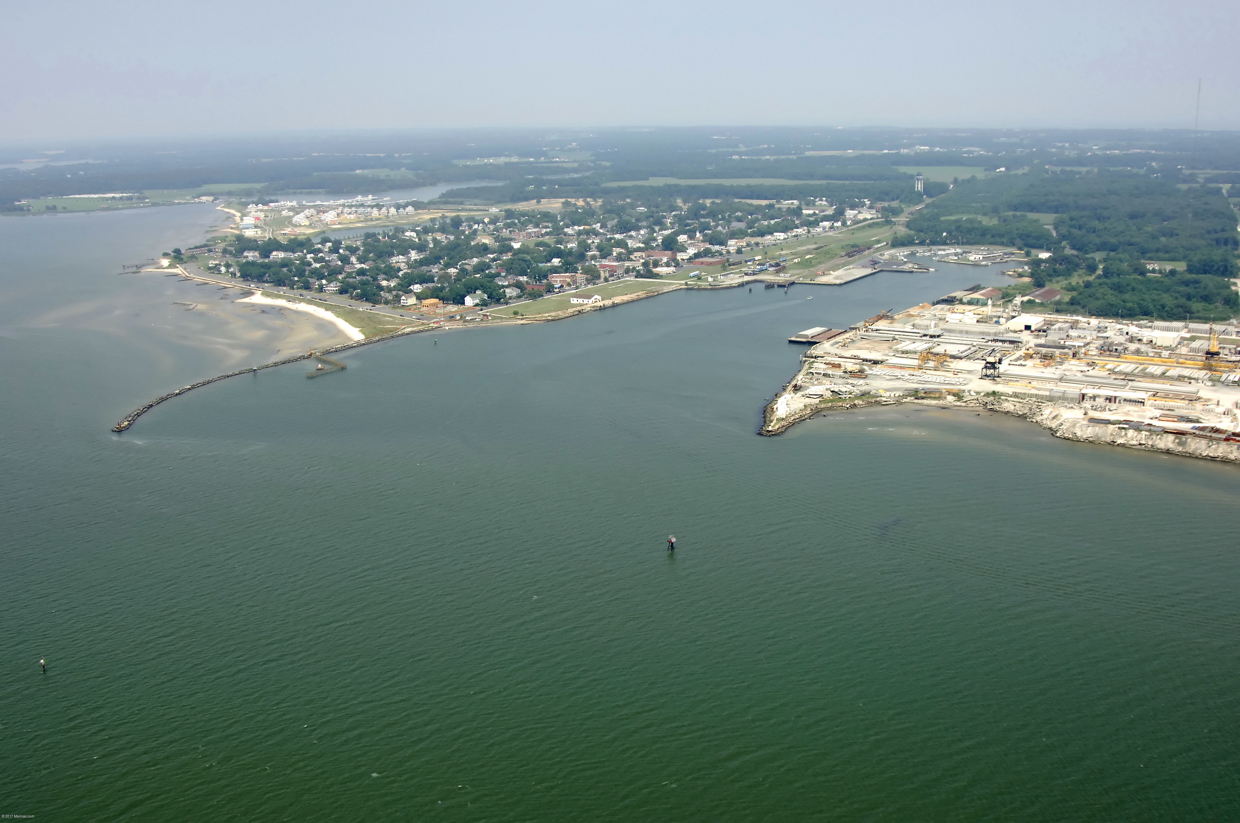 Cape Charles Harbor Inlet in Cape Charles, VA, United States inlet