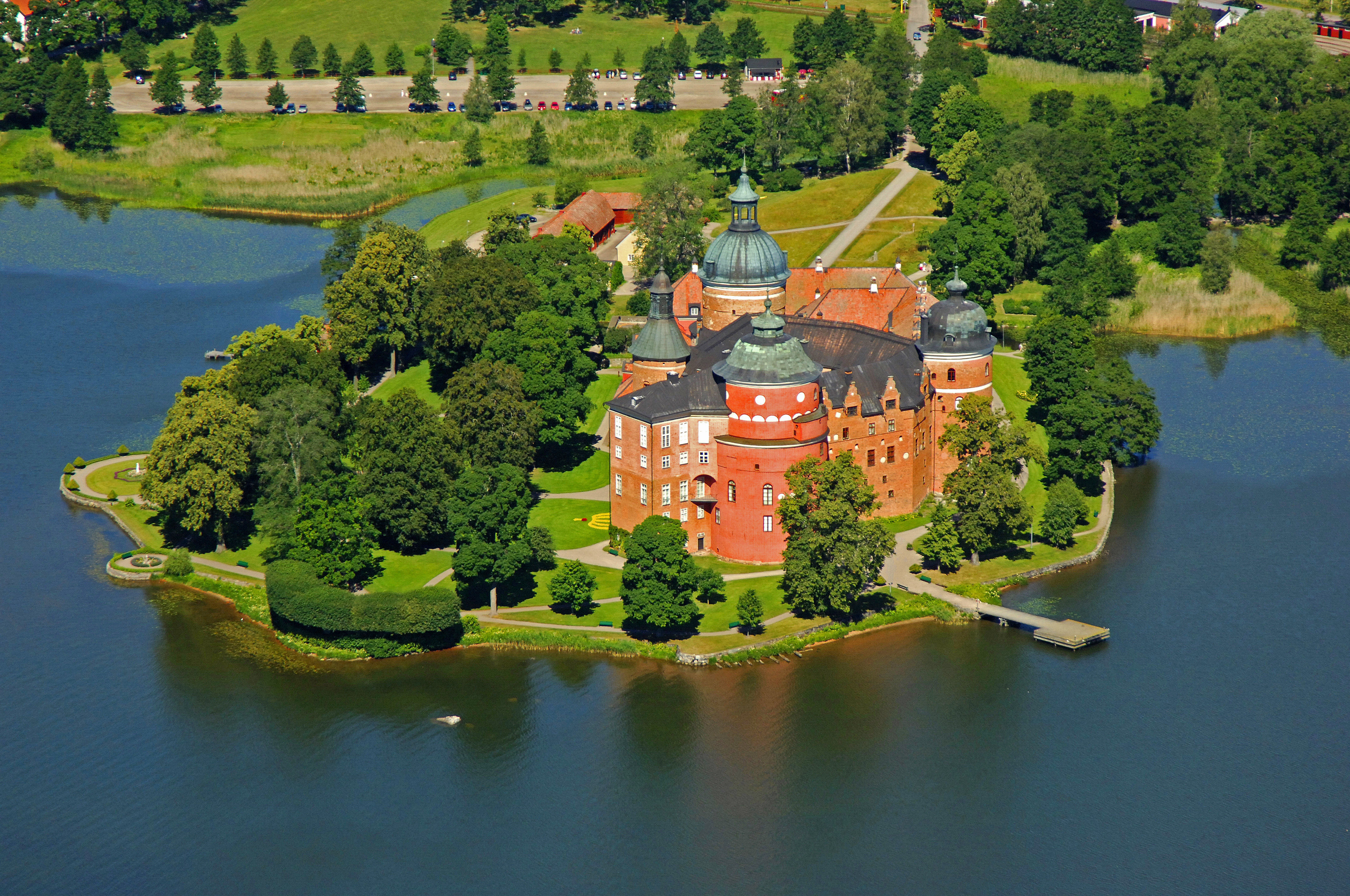 Gripsholm Castle Landmark In Mariefred Stockholm Sweden Landmark 