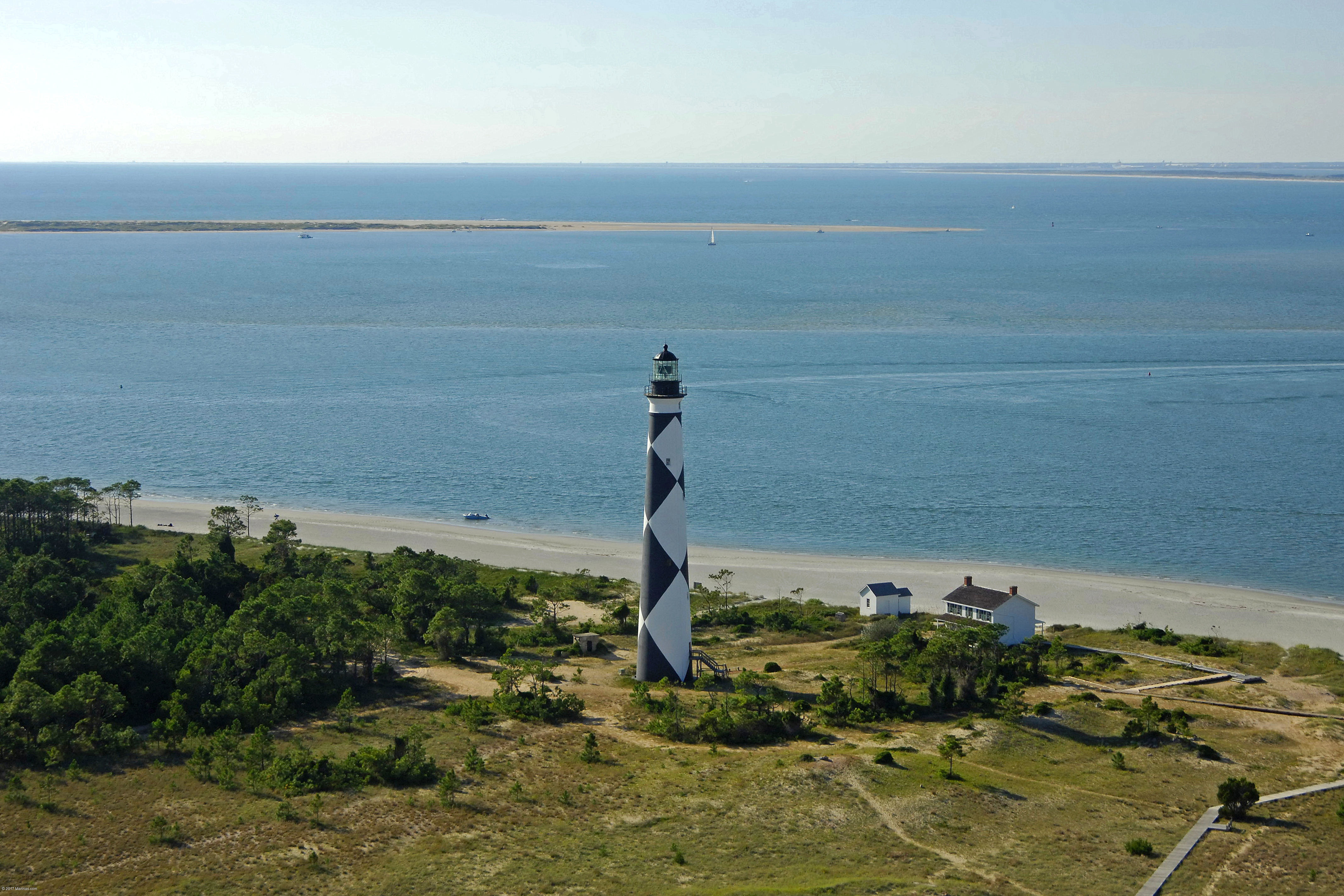 Cape Lookout Lighthouse in Harkers Island, NC, United States