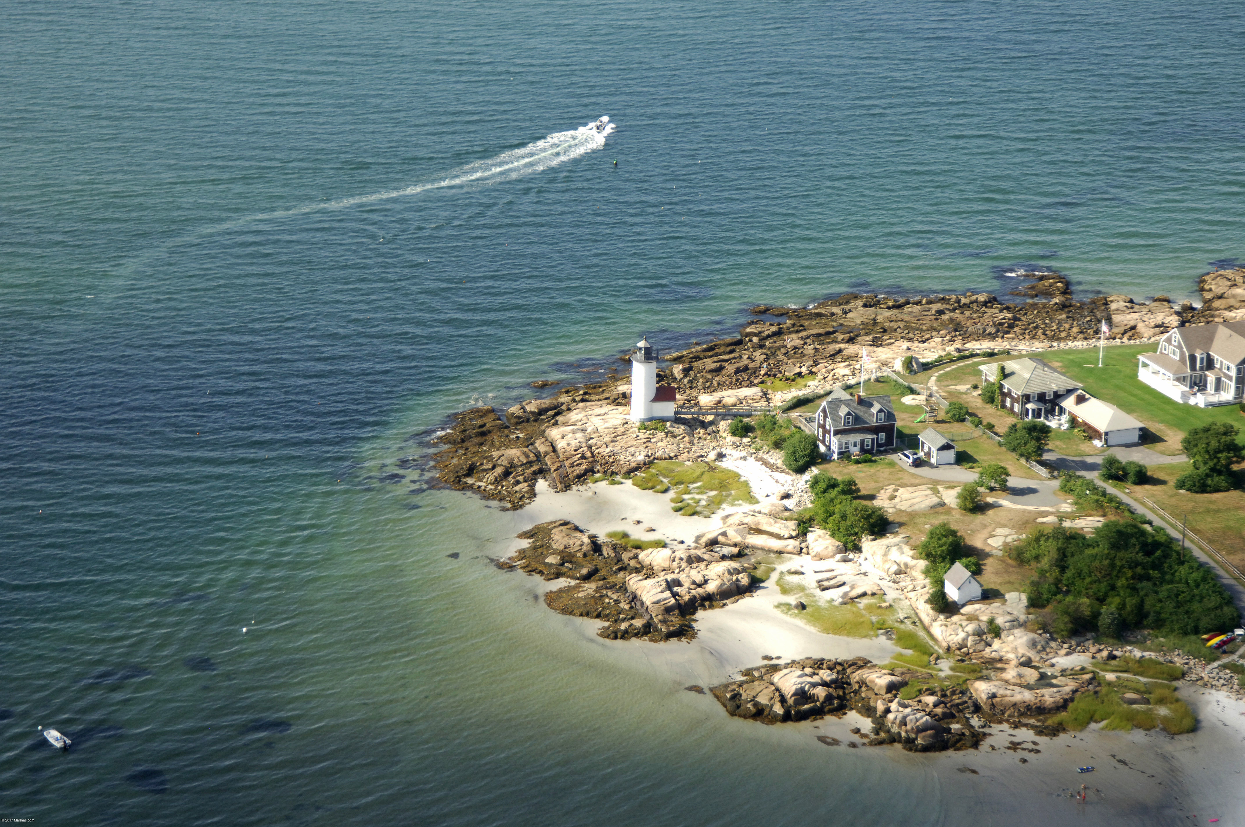 Annisquam Harbor Light Lighthouse in Gloucester, MA, United States