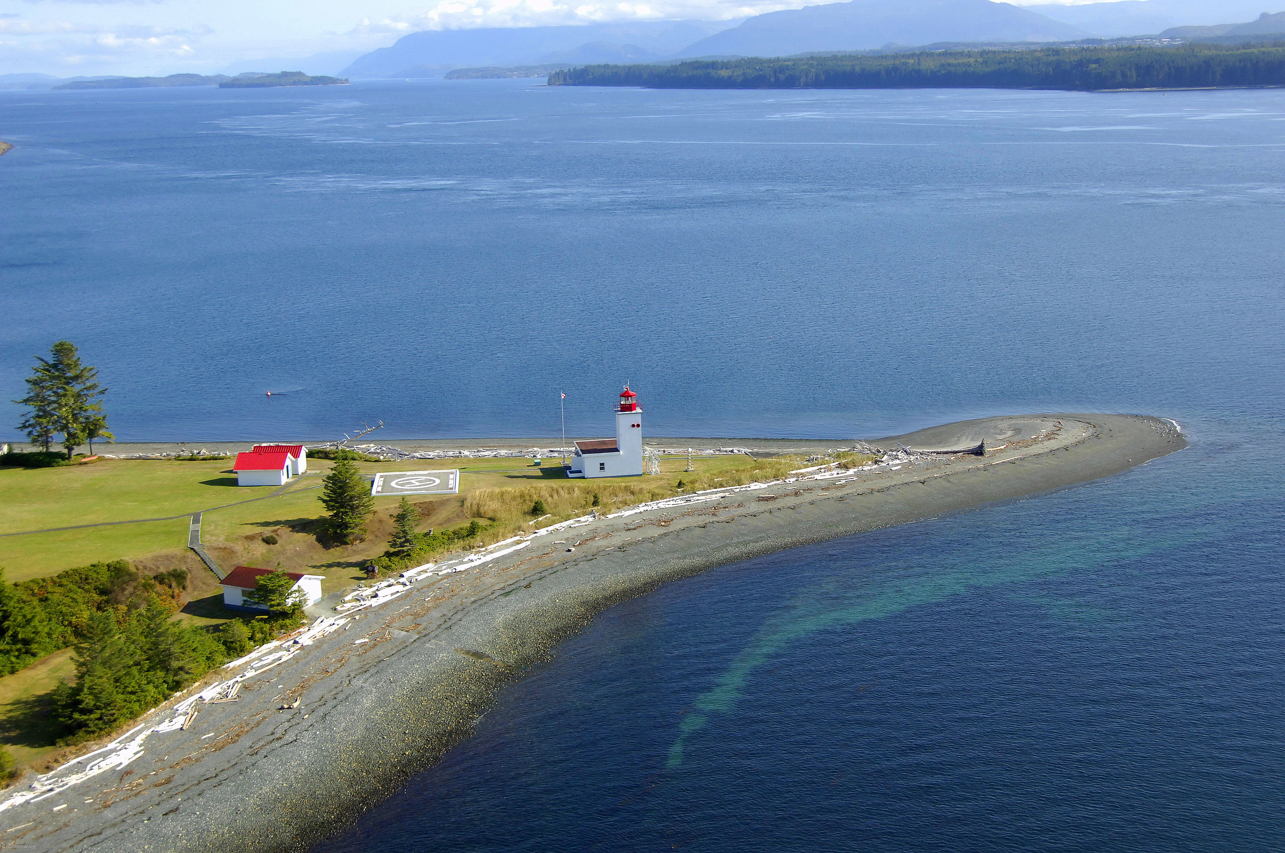 Pulteney Point Lighthouse in Port McNeil, BC, Canada lighthouse