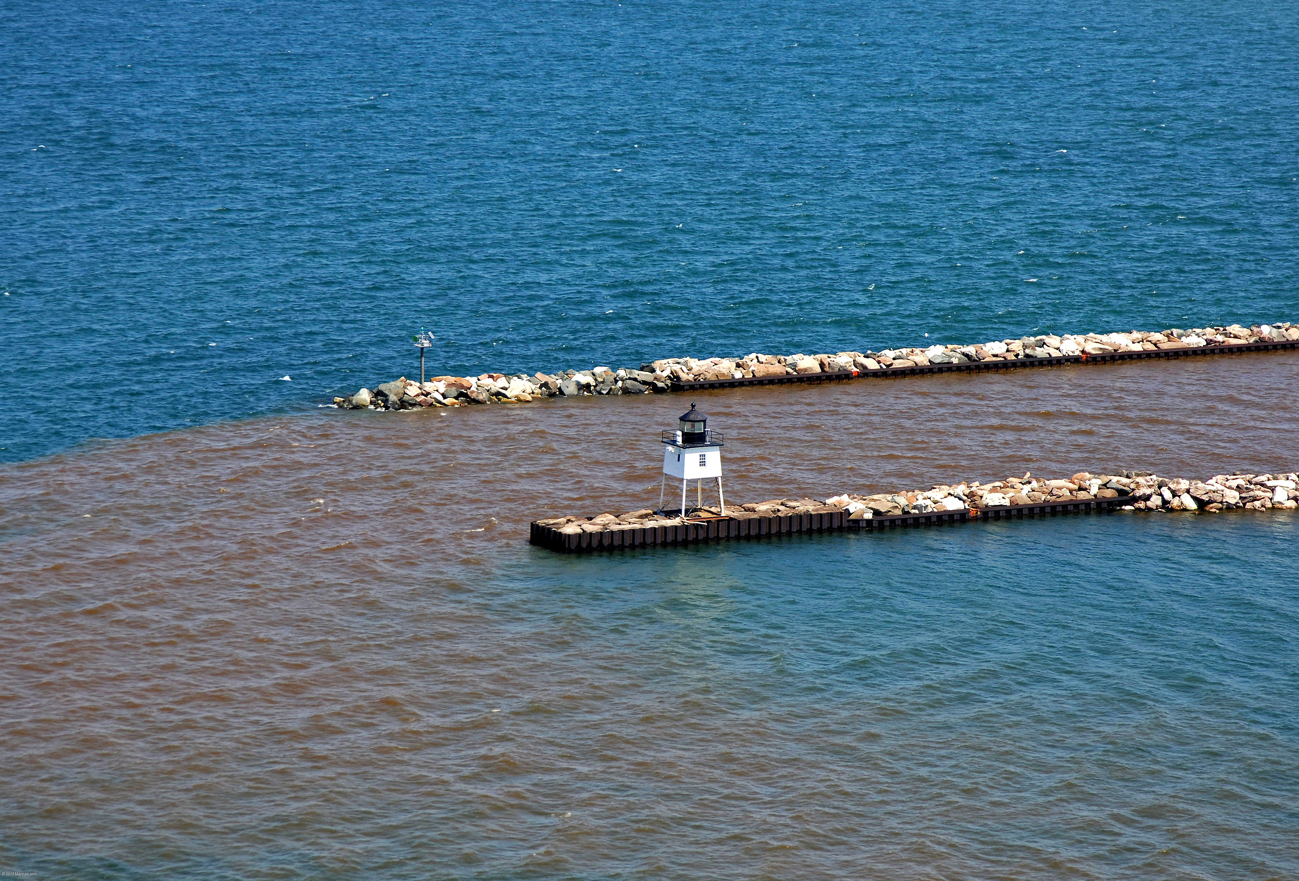 Ontonagon Harbor West Pierhead Lighthouse in Ontonagon, MI, United