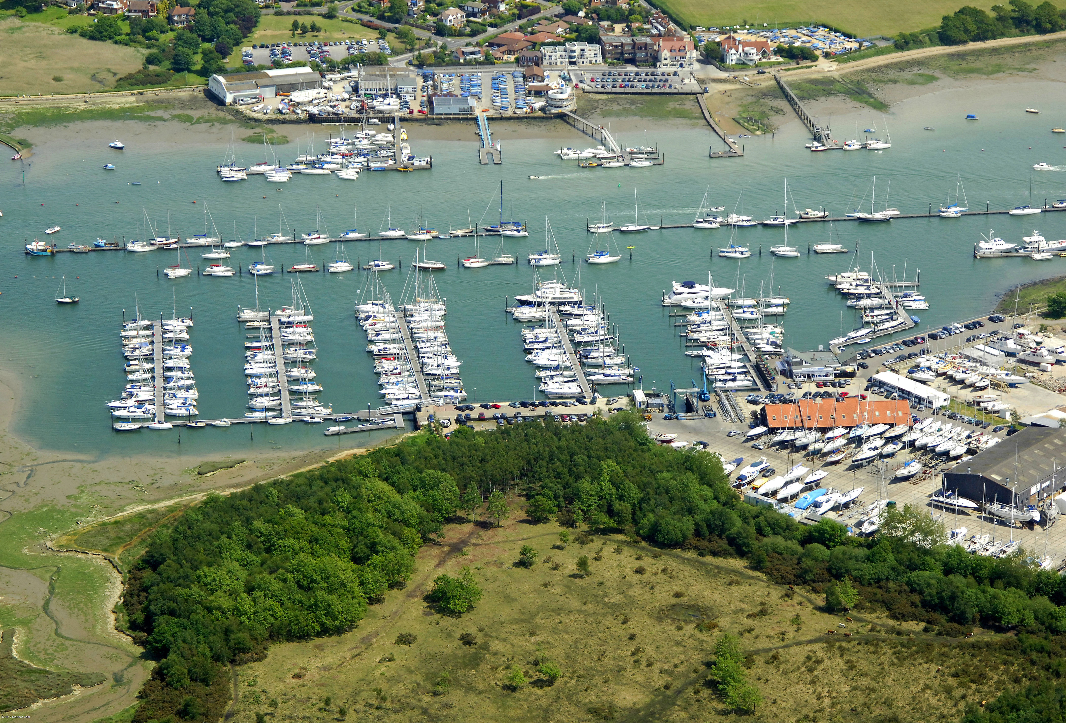 Hamble Point Marina in Southampton, Hampshire, GB, United Kingdom